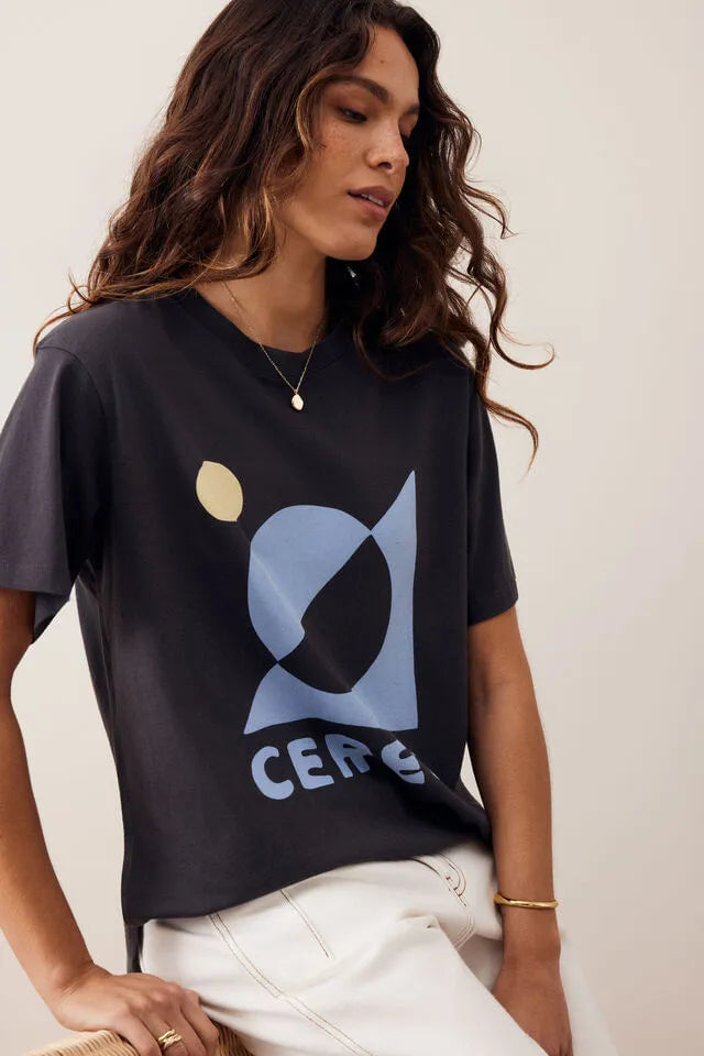 Ceres Life | Stevie Slouchy Tee- phantom ceres moon