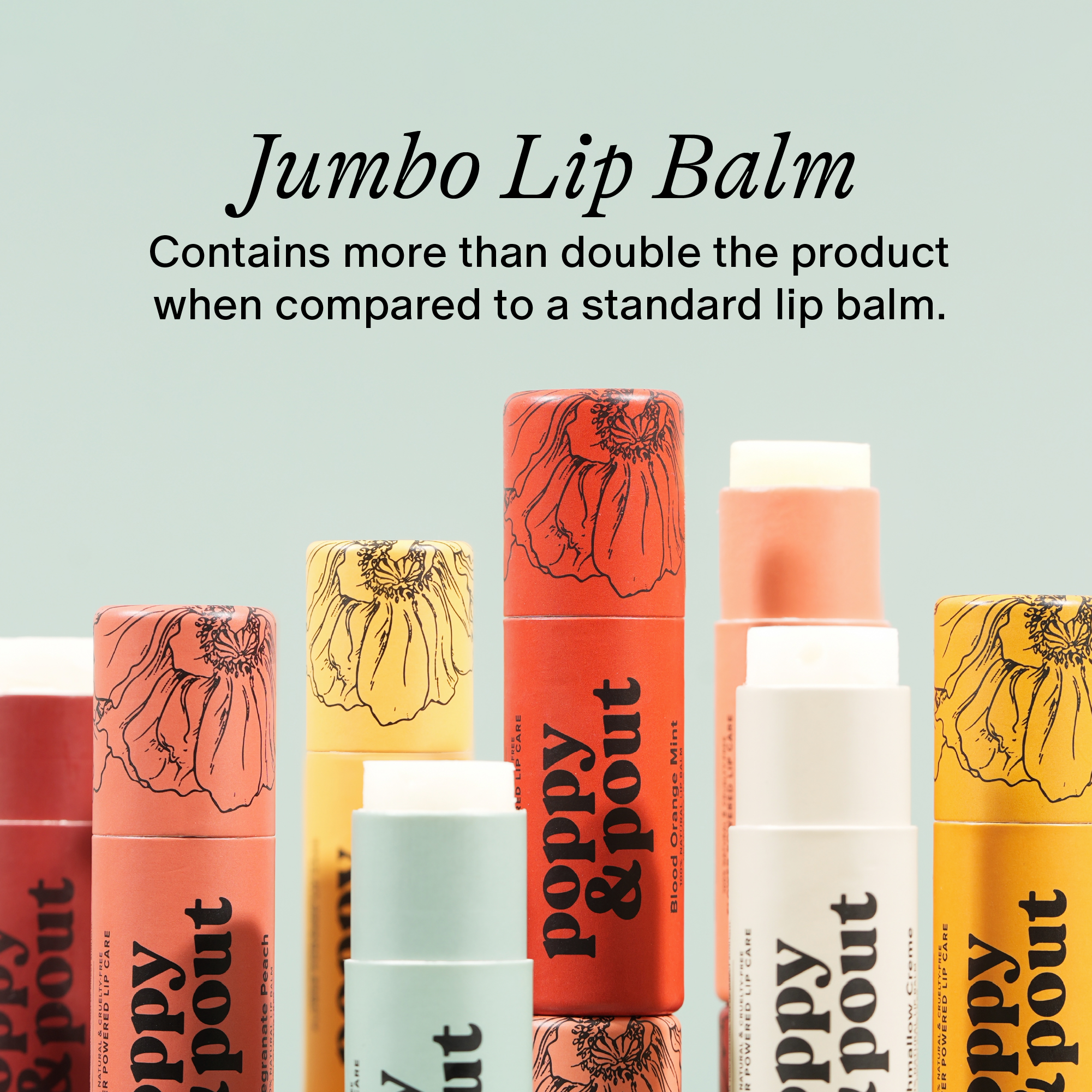 Poppy & Pout | Lip Balm-Blood Orange Mint