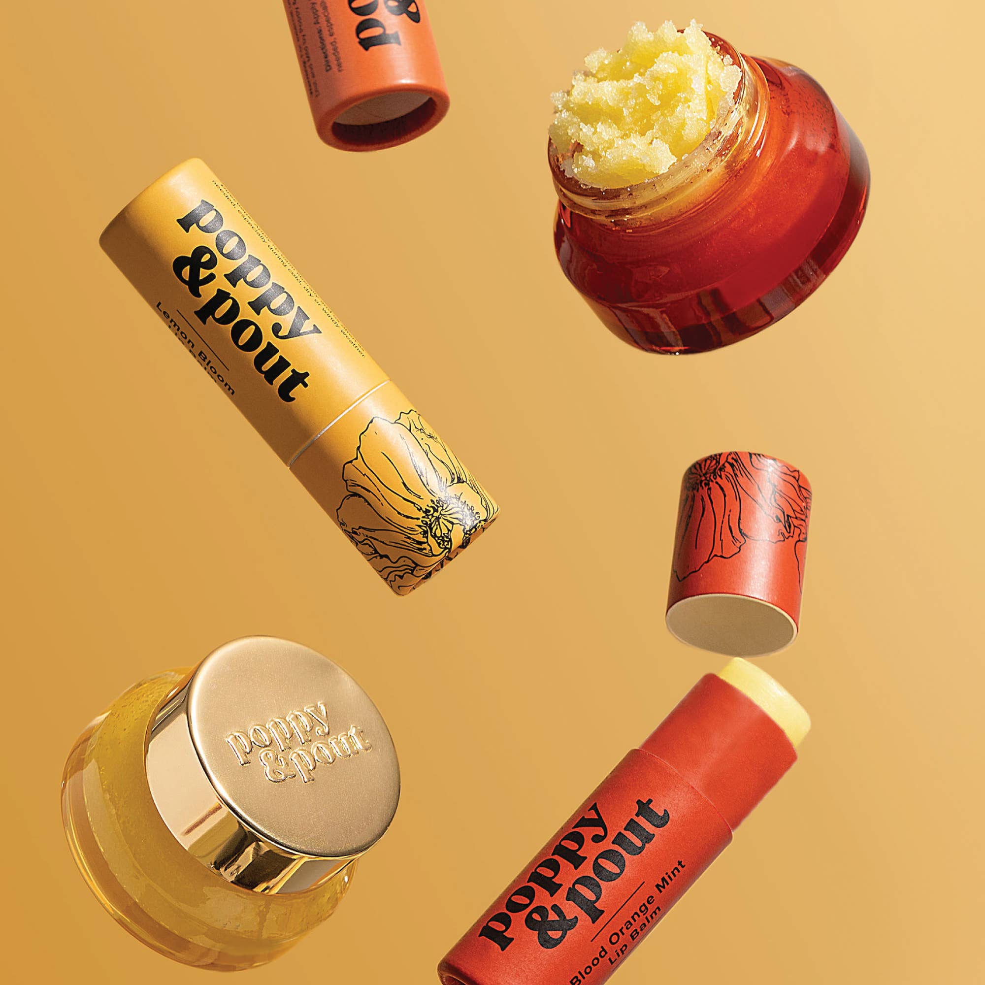 Poppy & Pout | Lip Balm-Blood Orange Mint