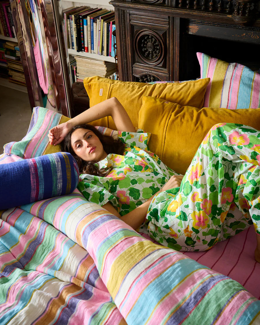 Kip & Co LADIES | Nasturtium Adult Organic Cotton Short Sleeve Pyjama Set