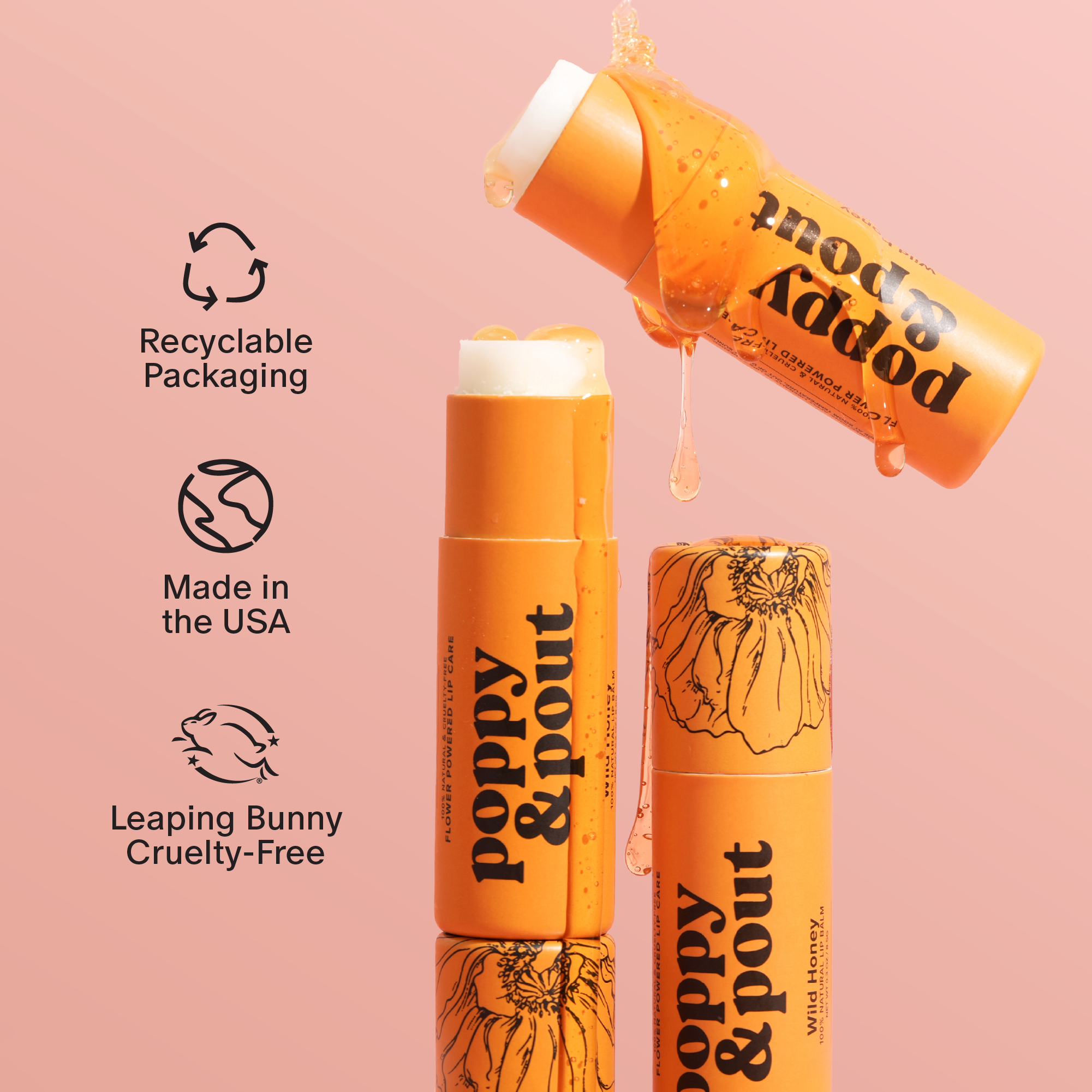 Poppy & Pout | Lip Balm- Wild Honey