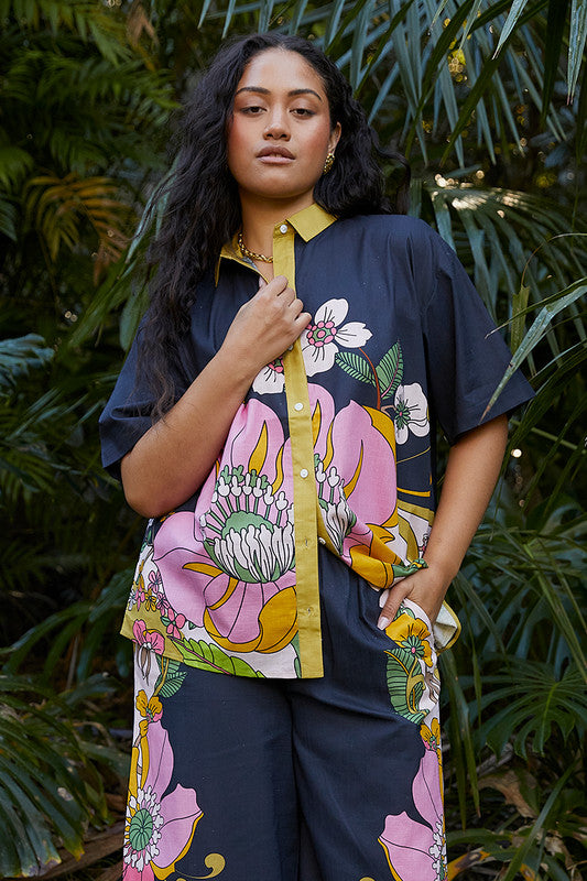 Bohemian Traders | Vivid Button up Shirt - India Ink