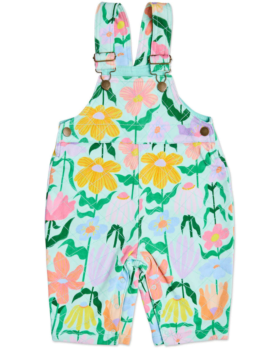 Kip & Co BABY | Popping Flowers Quilted Overalls