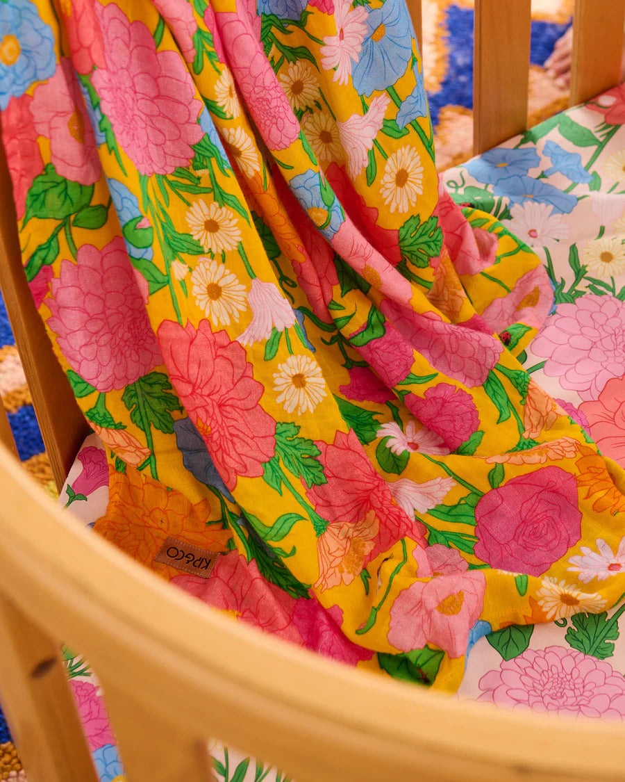 Kip & Co BABY | Follow The Sun Yellow Bamboo Swaddle