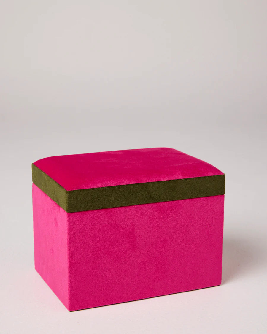 Kip & Co HOME  | Prickly Pear Velvet Jewellery Box- Large
