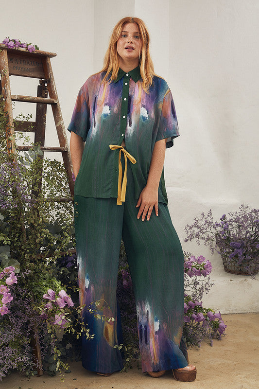 Bohemian Traders | Tapestry Classic Shirt in Bayberry