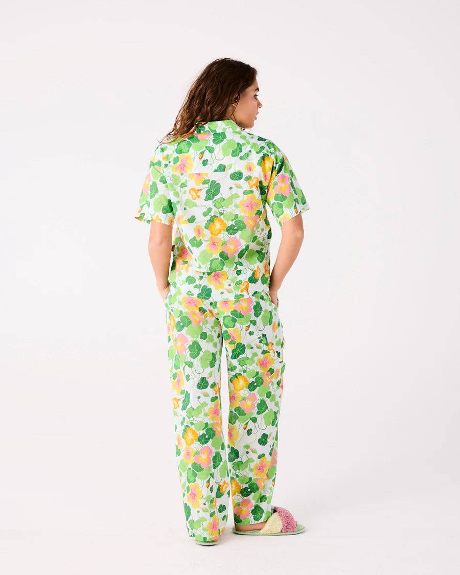 Kip & Co LADIES | Nasturtium Adult Organic Cotton Short Sleeve Pyjama Set