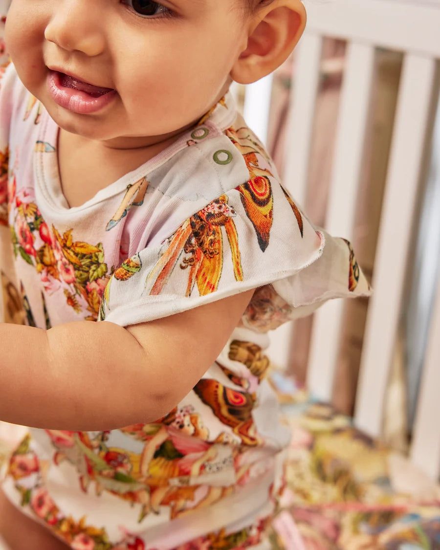 Kip & Co x Fairyland BABY | Fairyland Fairy Friends Forever Organic  Frill Romper