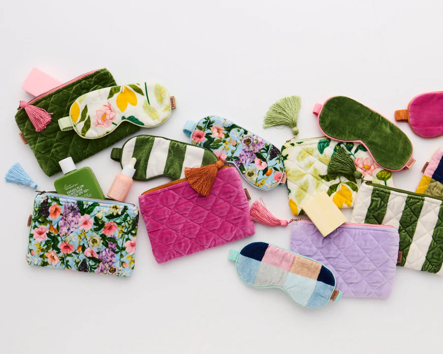 Kip & Co | Spring In The Air Velvet Cosmetics Purse