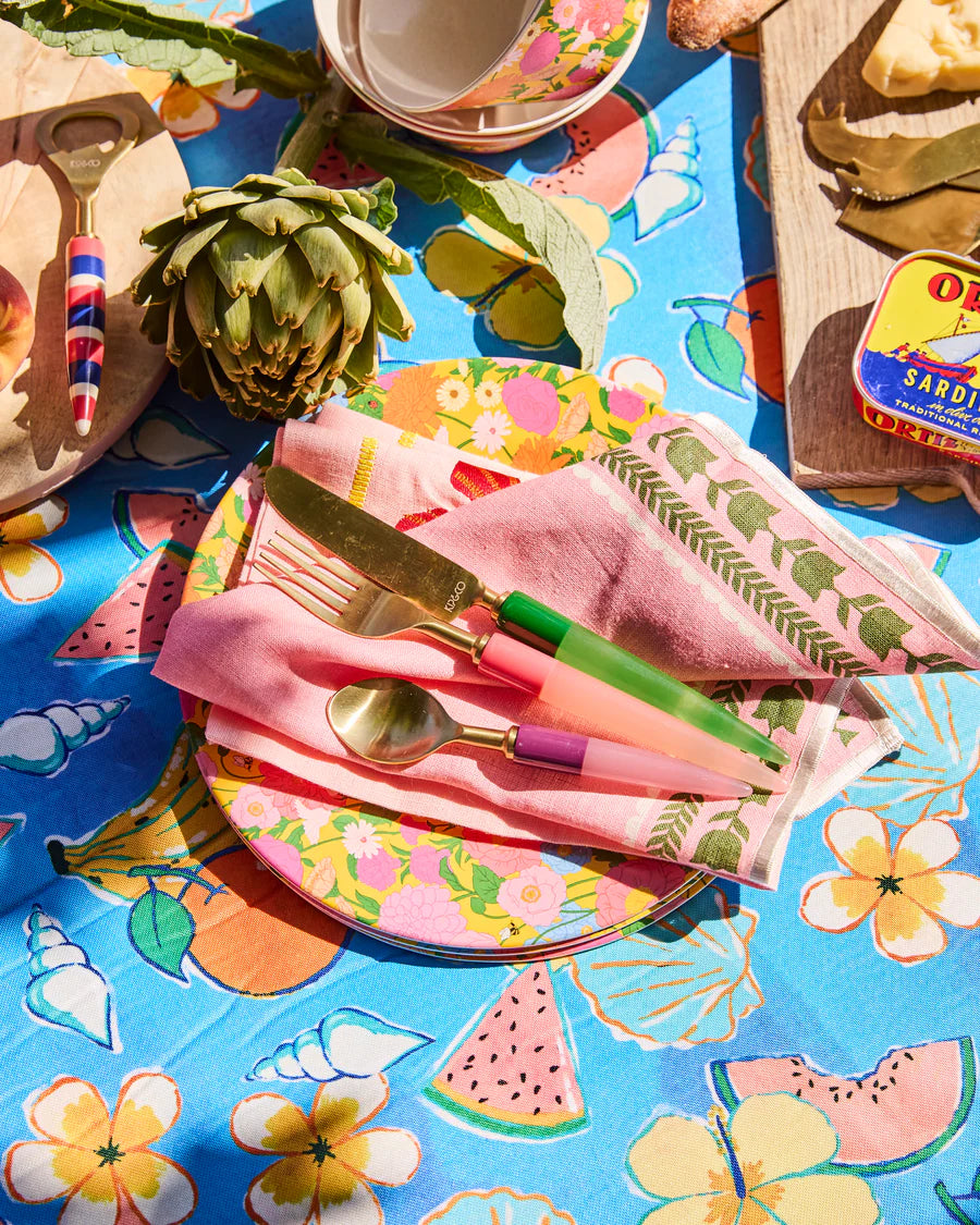 Kip & Co HOME | Flower Chain Embroidered 4P Napkin Set