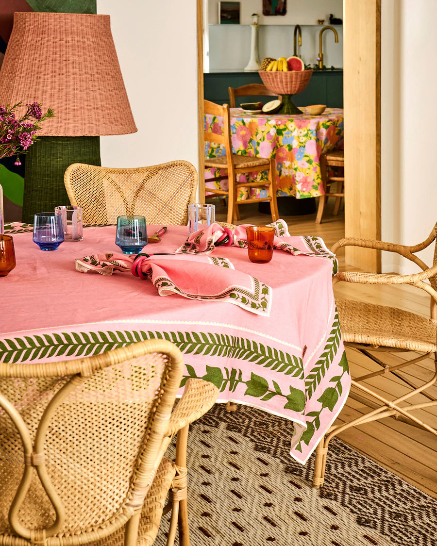 Kip & Co HOME | Flower Chain Embroidered Tablecloth -standard
