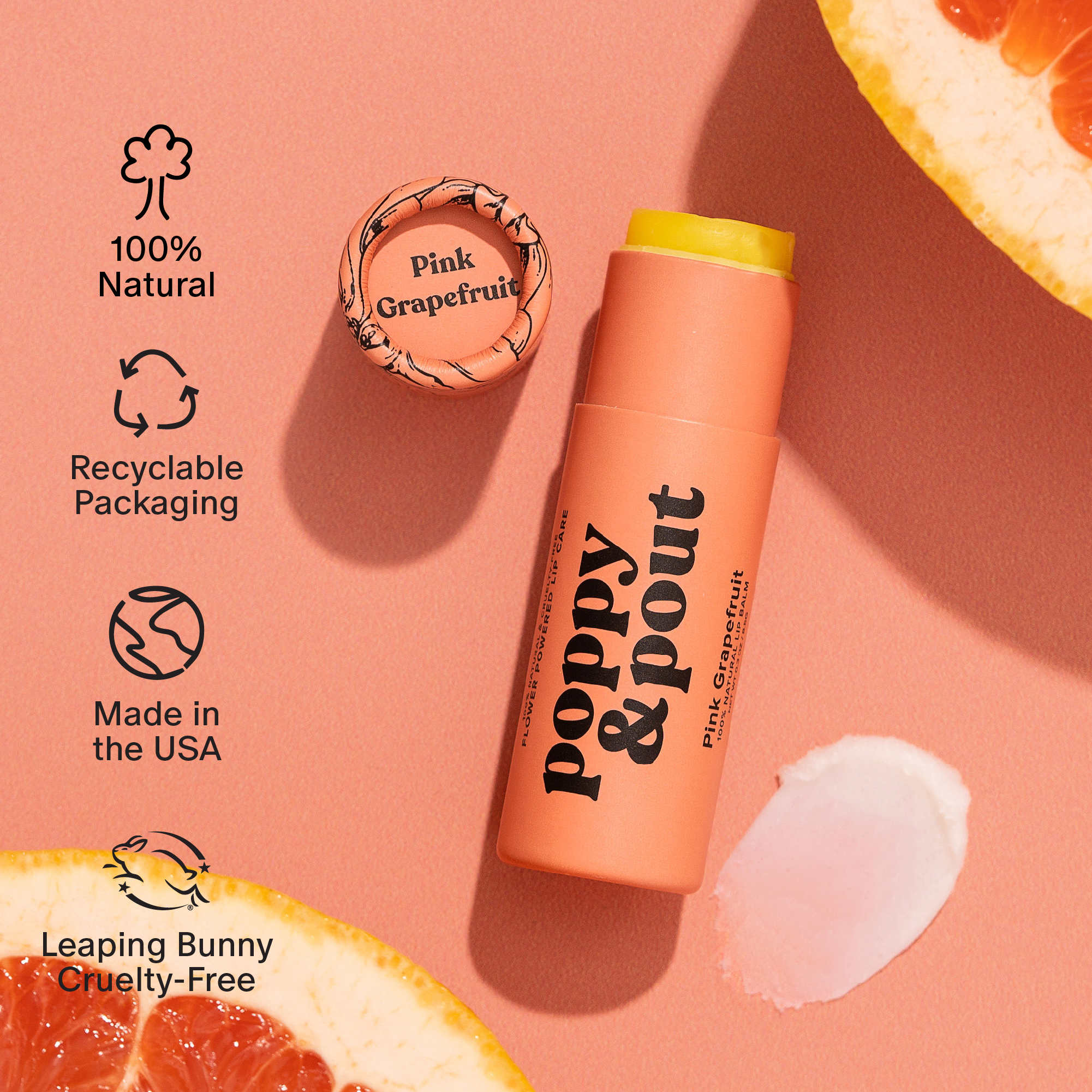 Poppy & Pout | Lip Care Duo- Pink Grapefruit