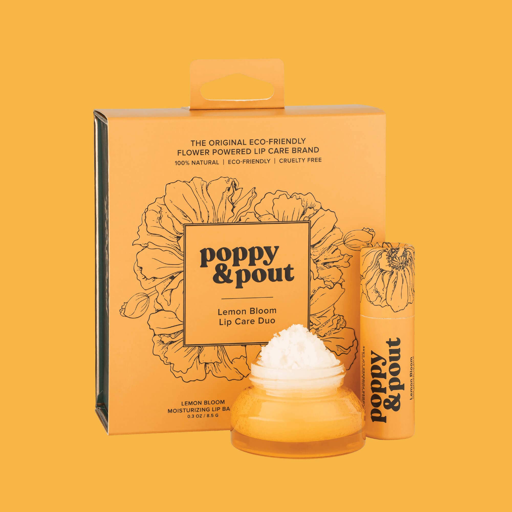 Poppy & Pout | Lip Care Duo- Lemon Bloom