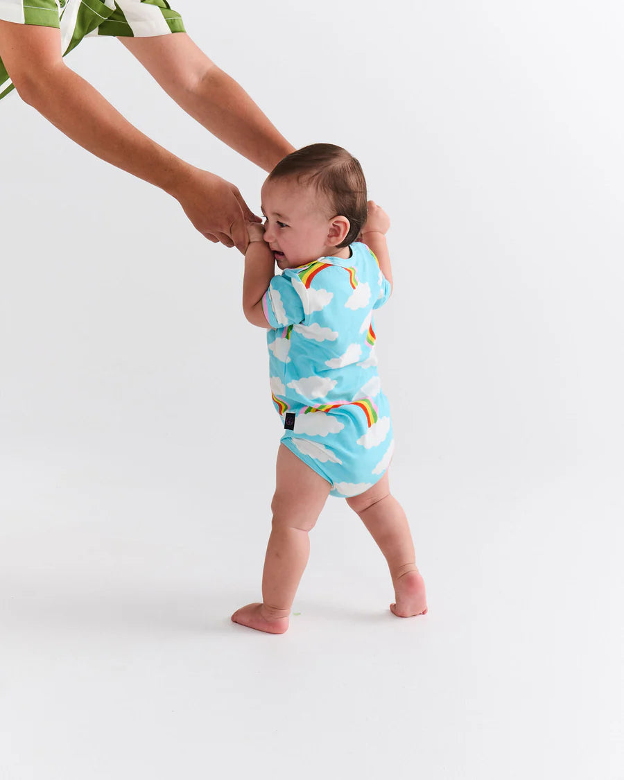 Kip & Co BABY | Cloudy Dayz Organic Short Sleeve Romper