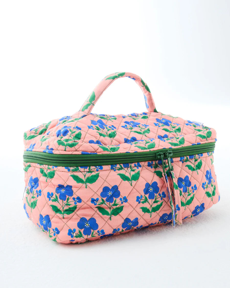 Kip & Co x Anna Spiro HOME | Indian Summer Rose Quilted Cotton Toiletry Case