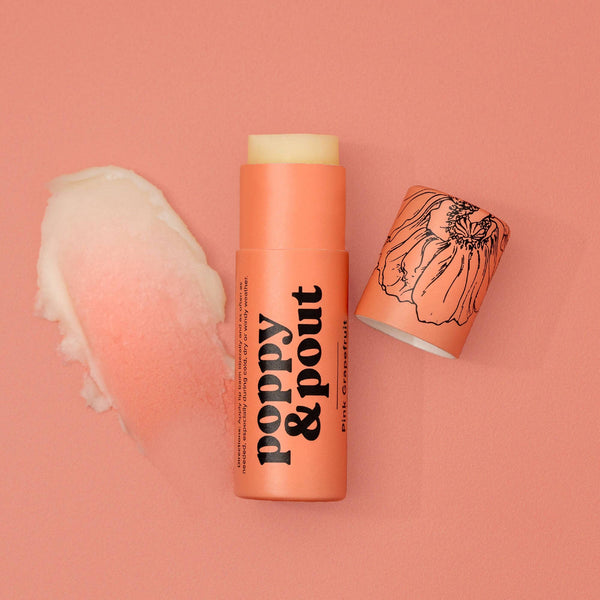 Poppy & Pout | Lip Balm- Pink Grapefruit