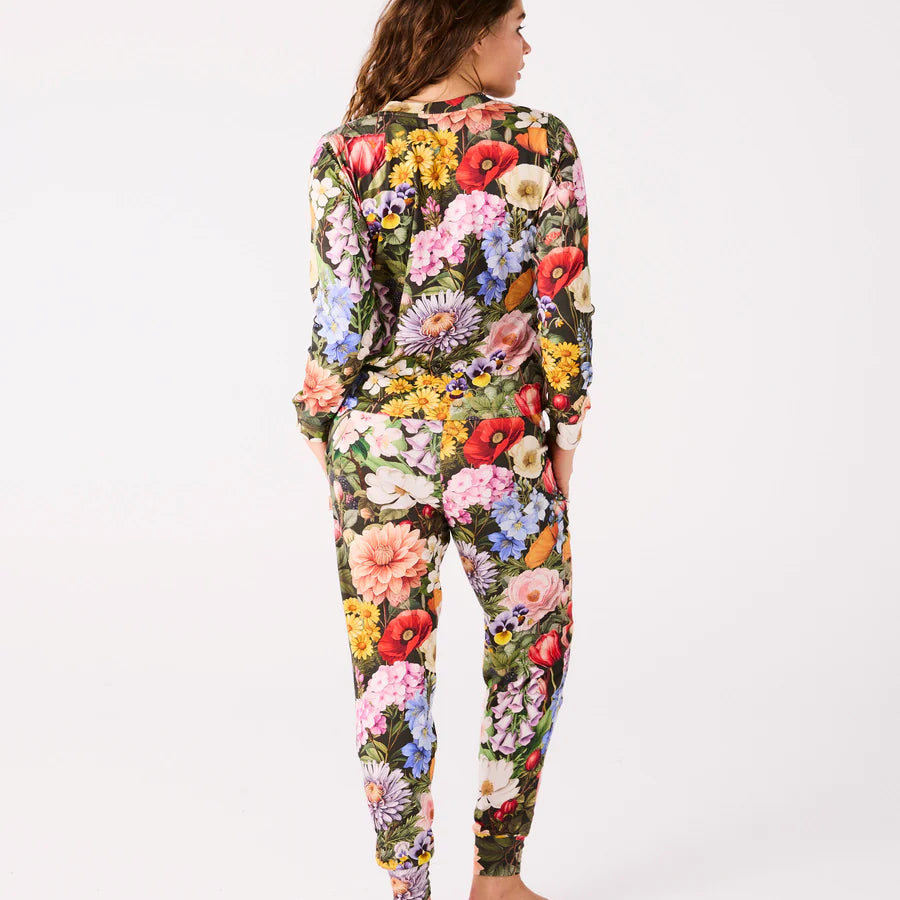 Kip and Co Cottage Garden Eden PJ set - pant detail