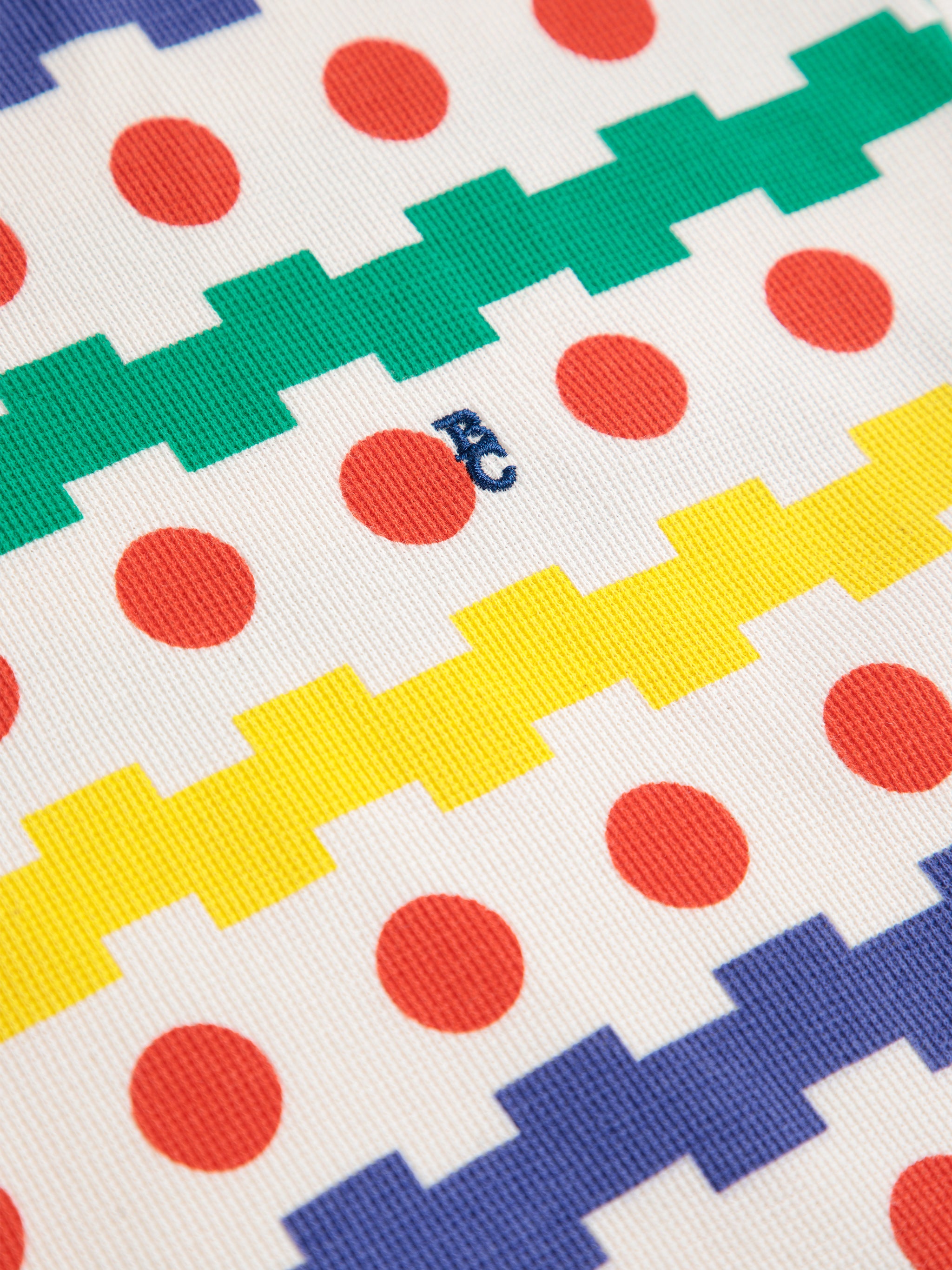 Bobo Choses | Geometric all over waffle T-shirt SS25