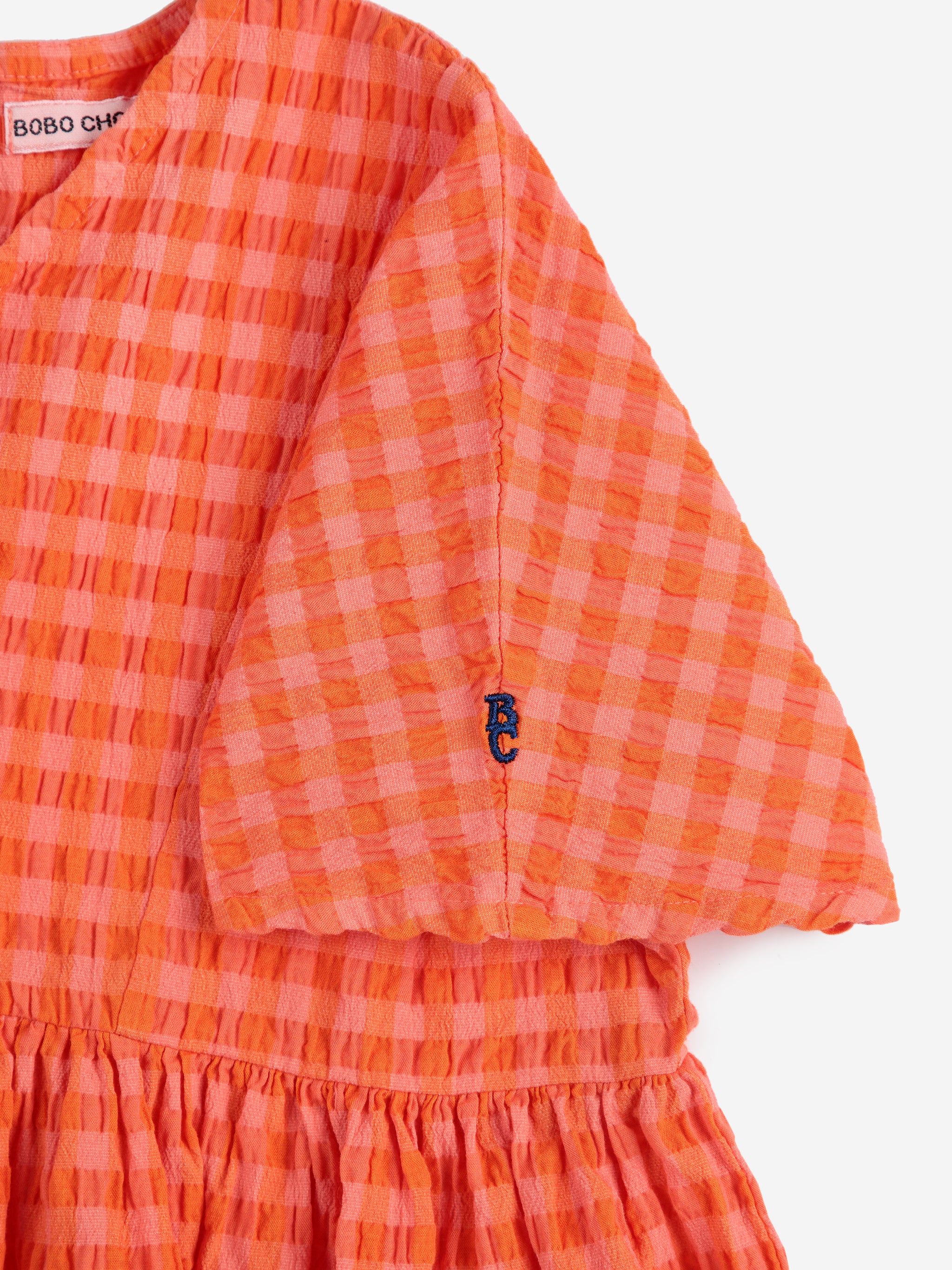Bobo Choses | Vichy woven dress SS25