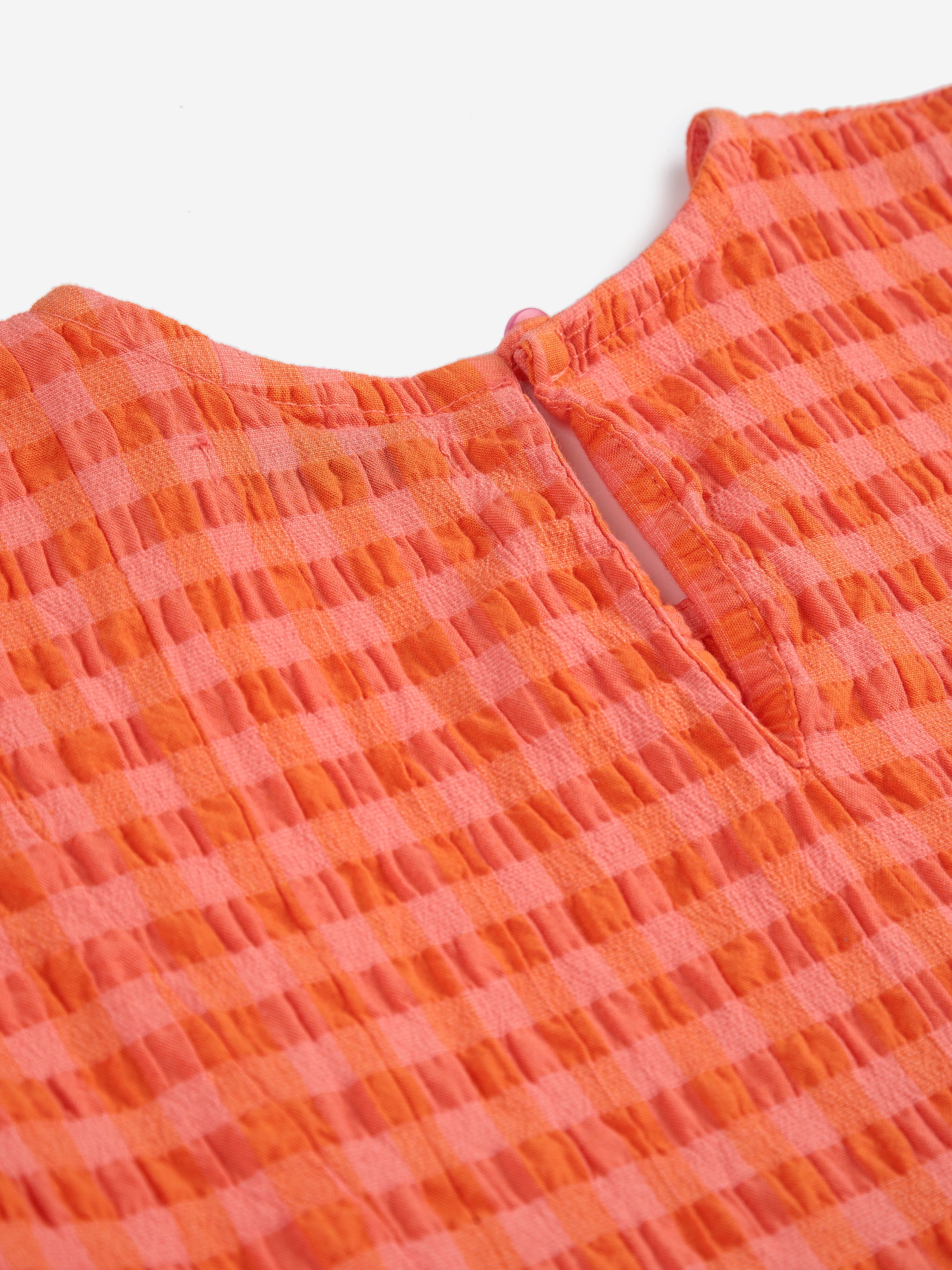 Bobo Choses | Vichy woven dress SS25