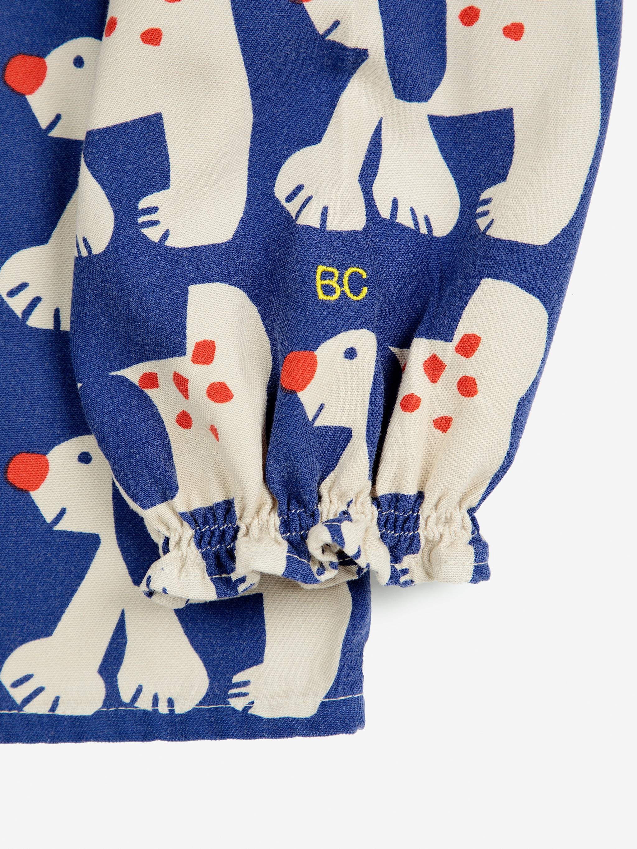 Bobo Choses | Fairy Dog all over ranglan sleeve woven blouse