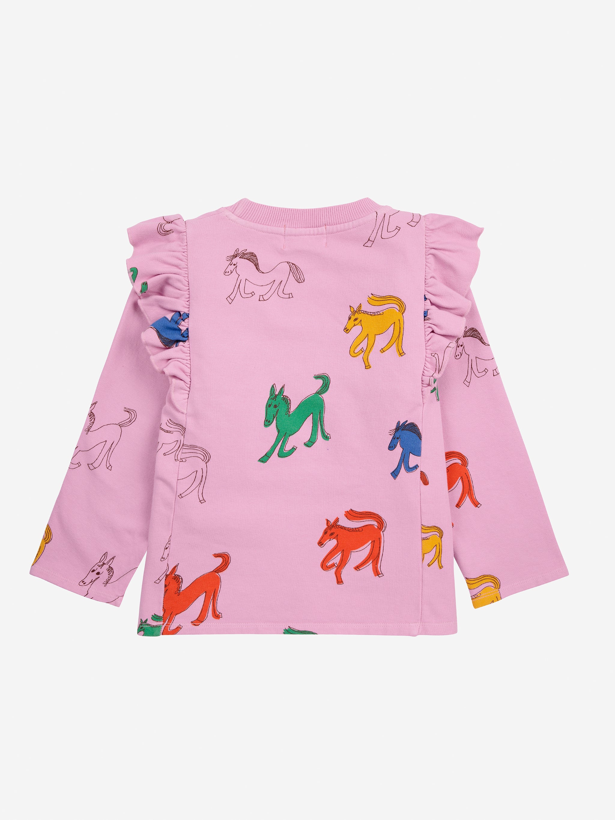 Bobo Choses | Wonder Horse all over ruffle sweatshirt