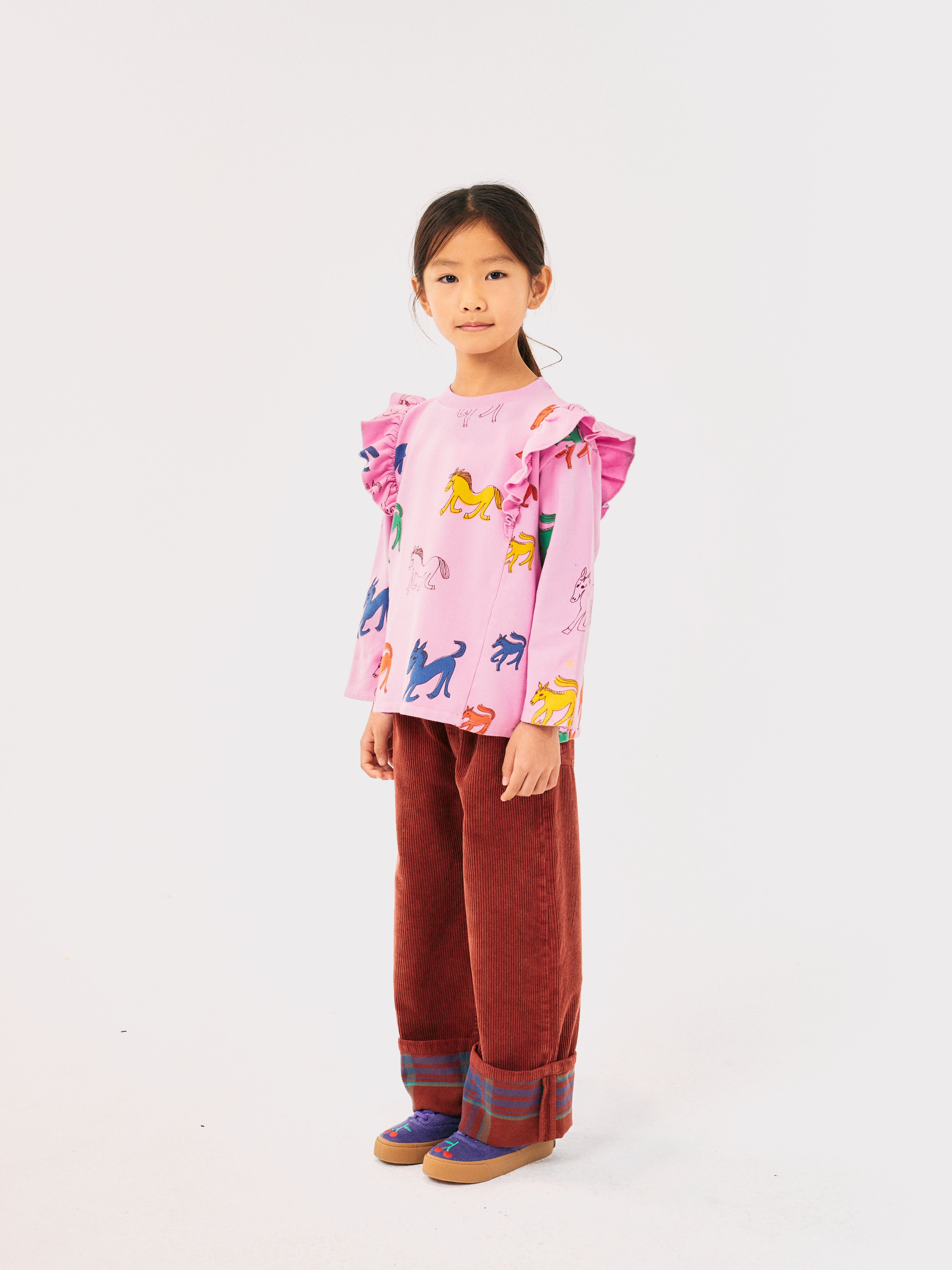 Bobo Choses | Wonder Horse all over ruffle sweatshirt