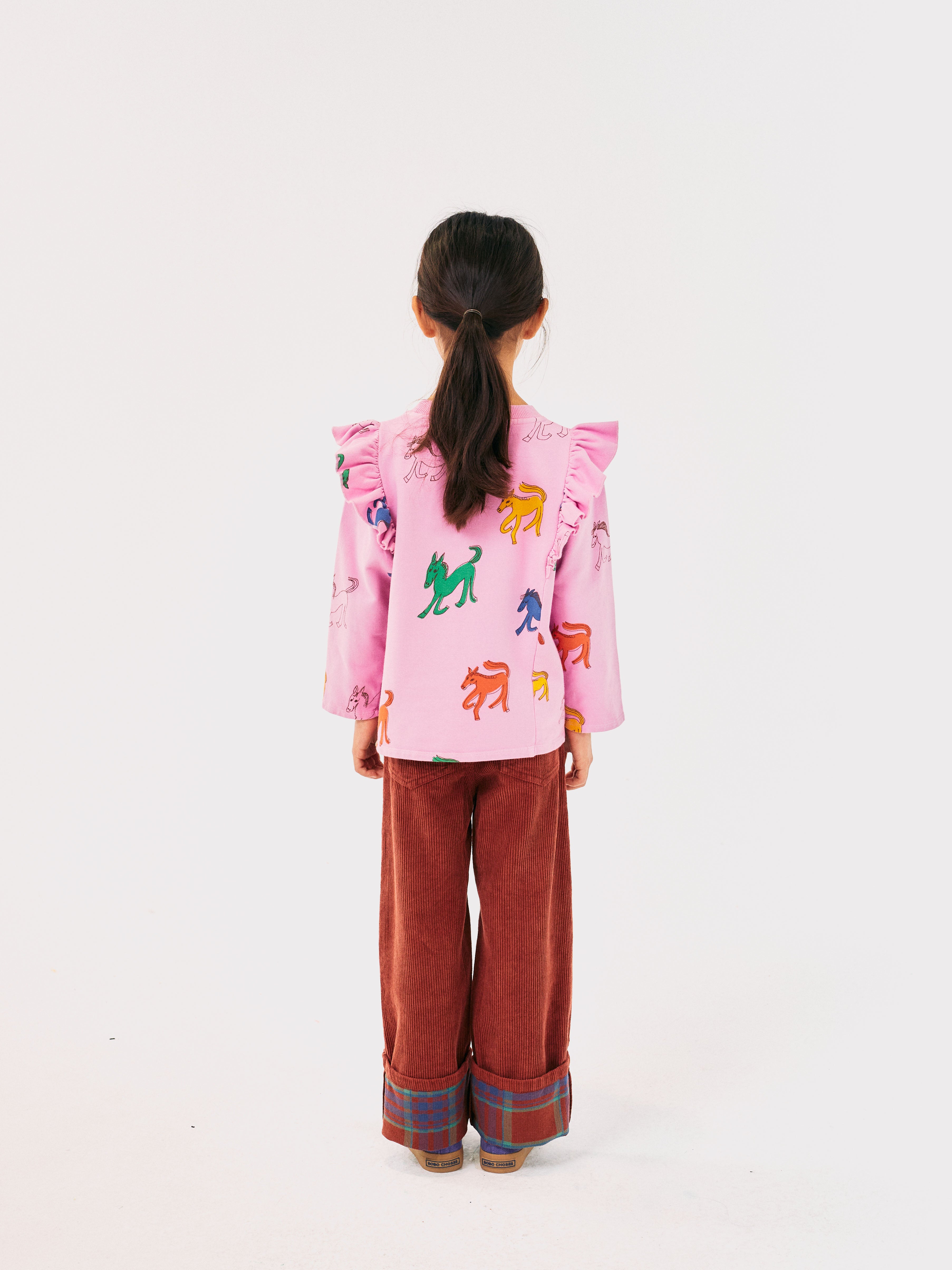 Bobo Choses | Wonder Horse all over ruffle sweatshirt
