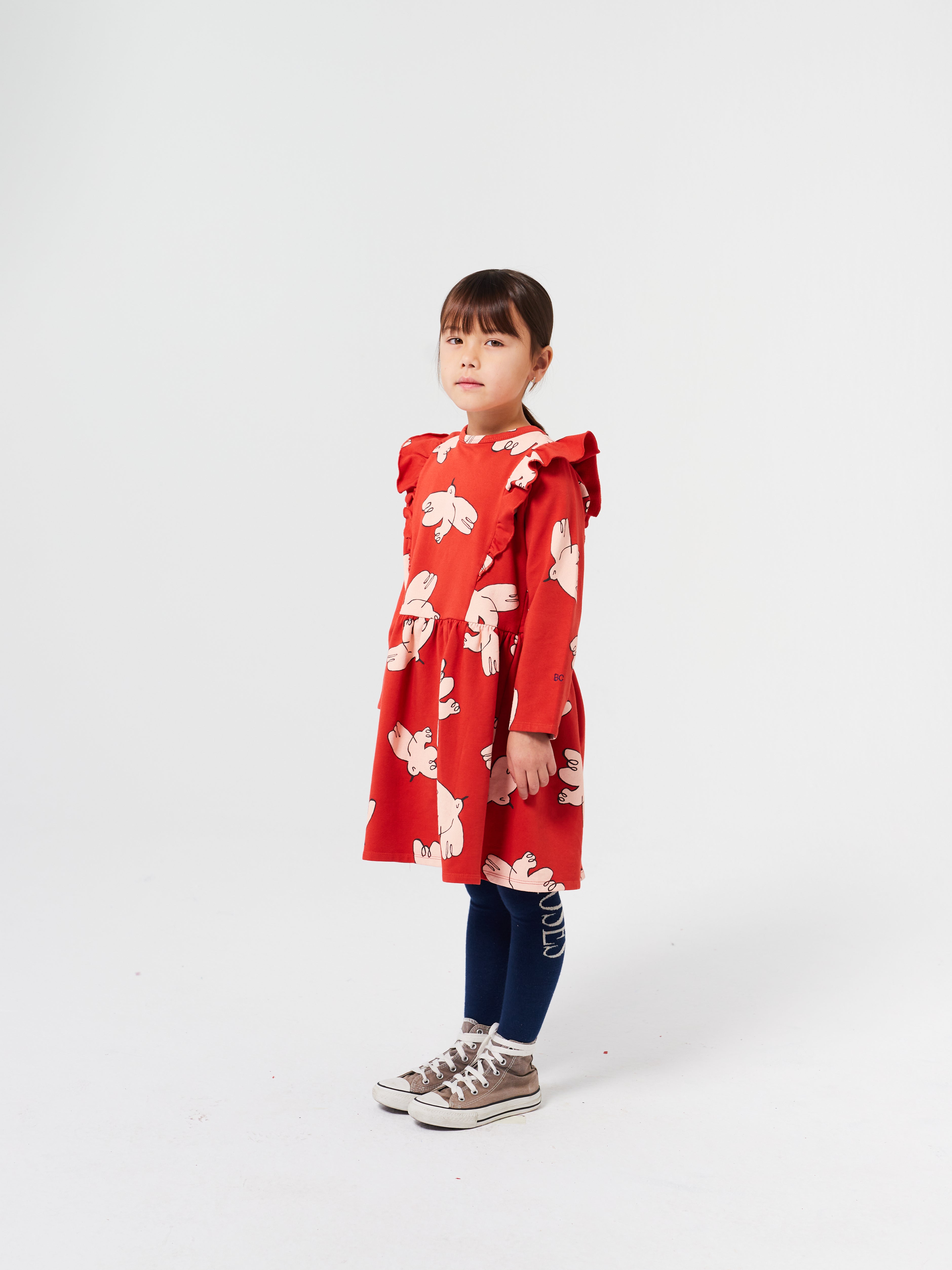 Bobo Choses |  Freedom Bird all over ruffle dress