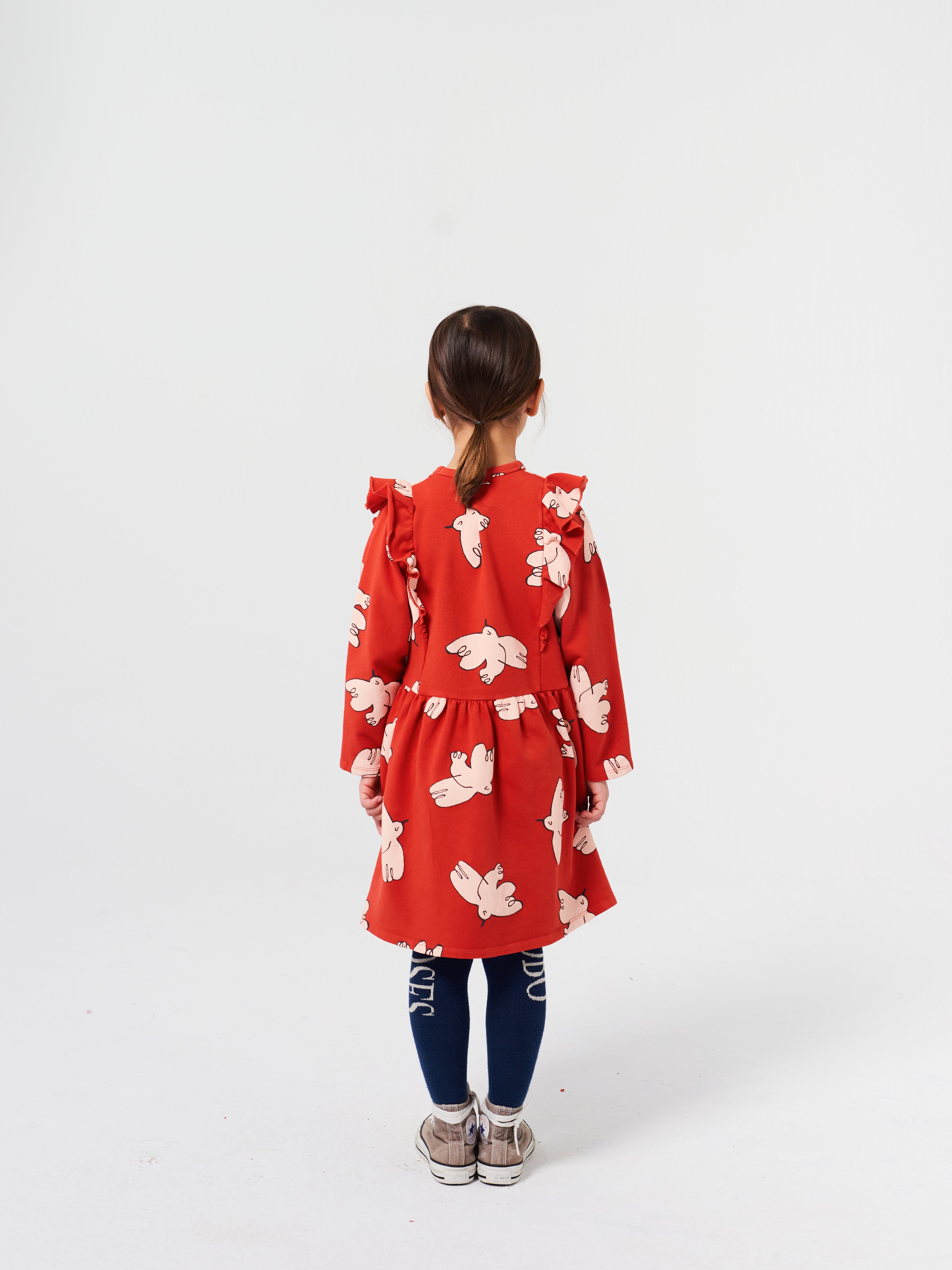 Bobo Choses |  Freedom Bird all over ruffle dress