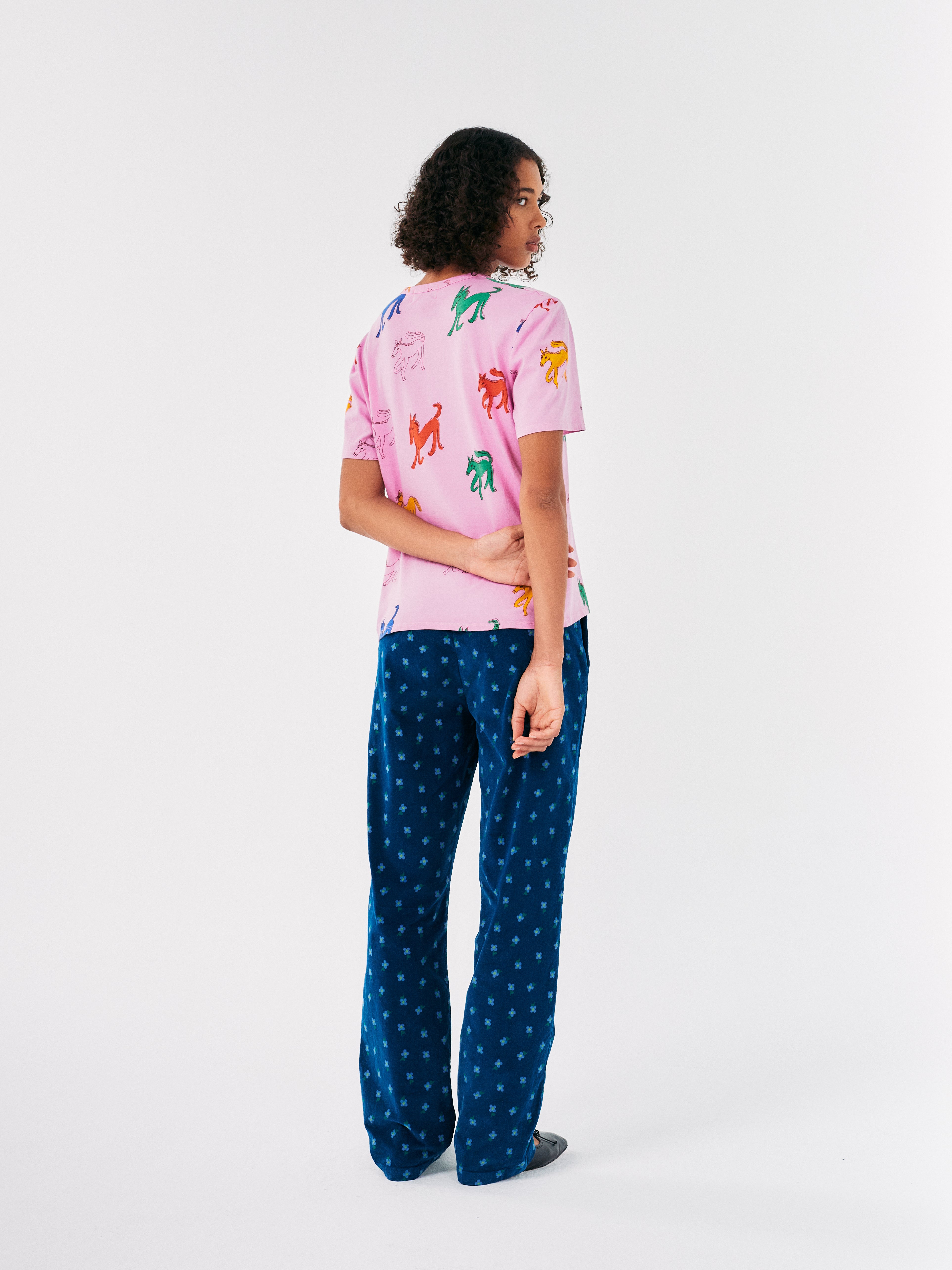 Bobo Choses WOMAN | Floral printed velvet pants