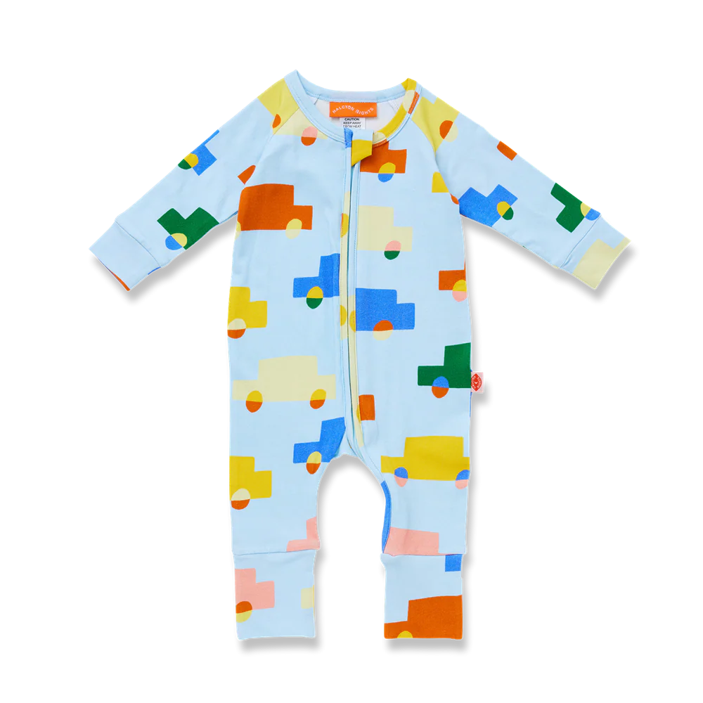 Halcyon Nights| Long Sleeve Romper / Beep Beep