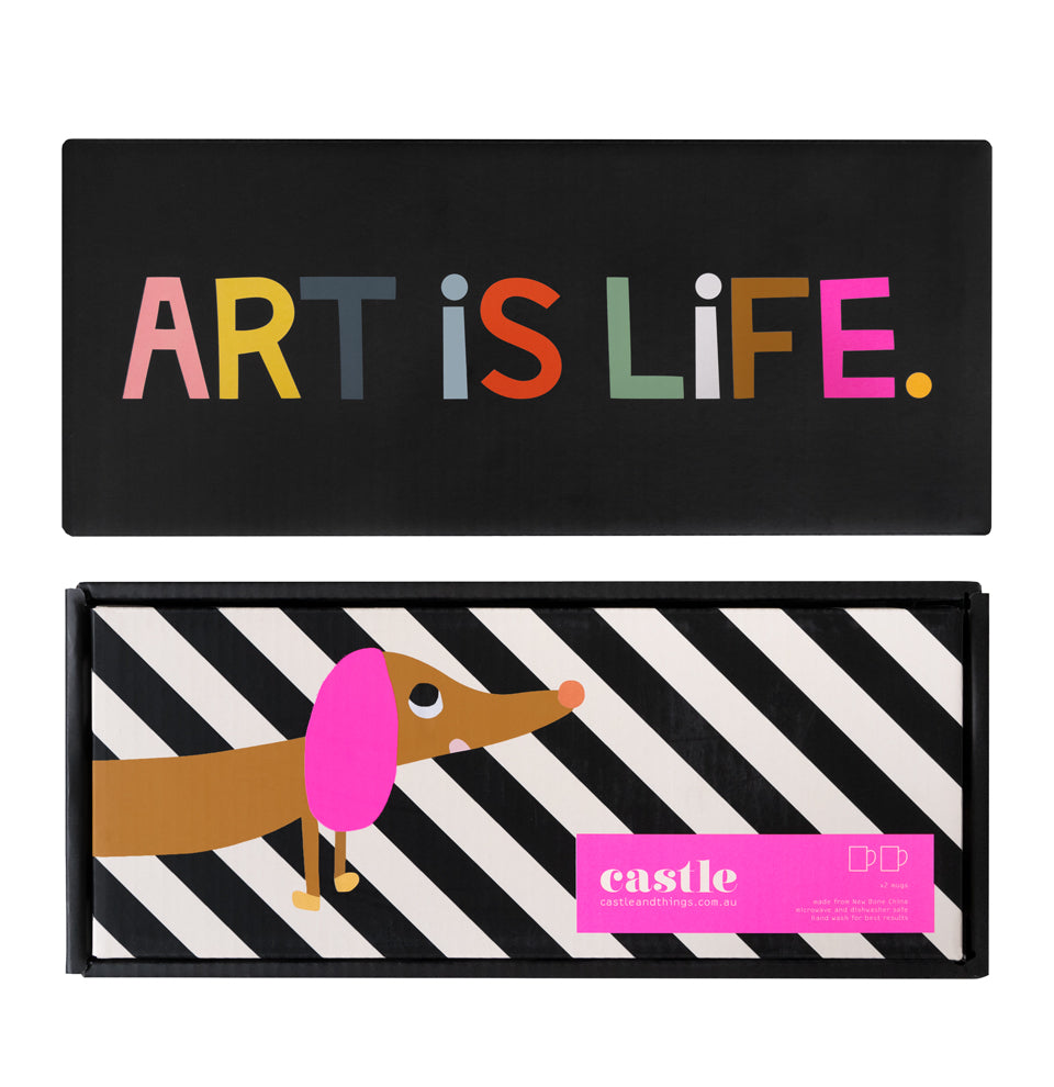 New Castle & Things | Art is Life Mug Set