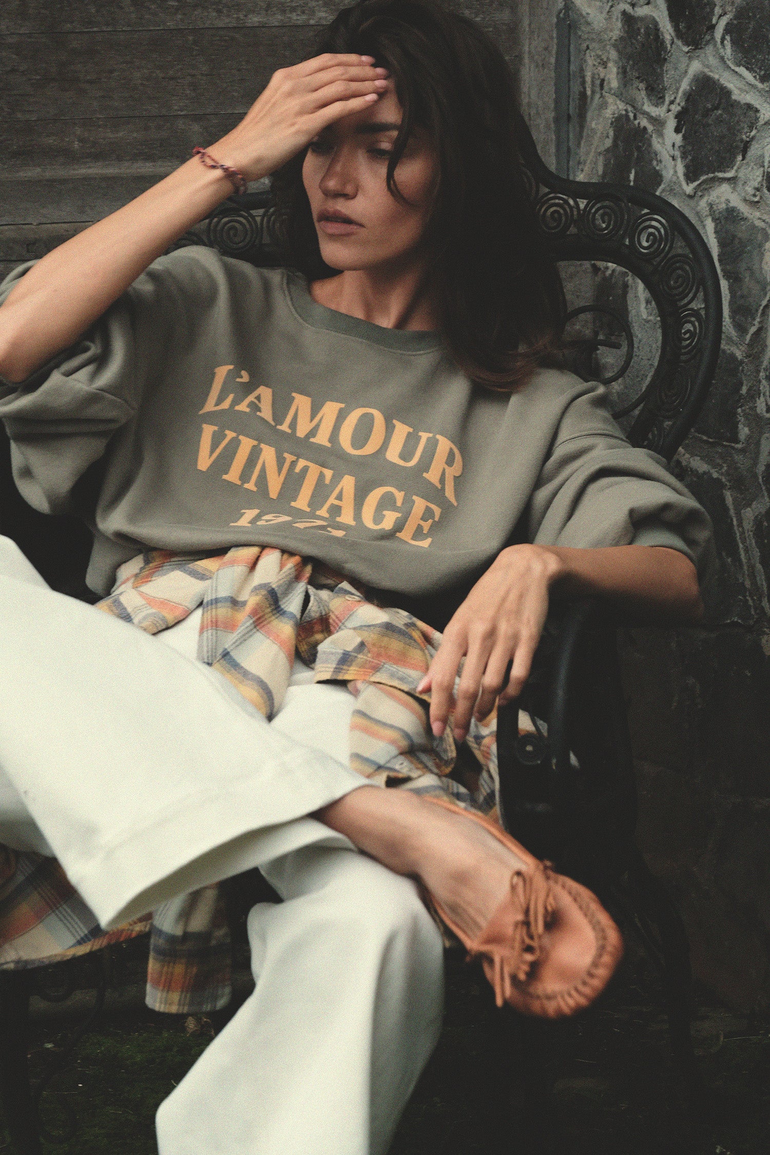 Lilya | L'Amour Vintage Sweater Faded Green