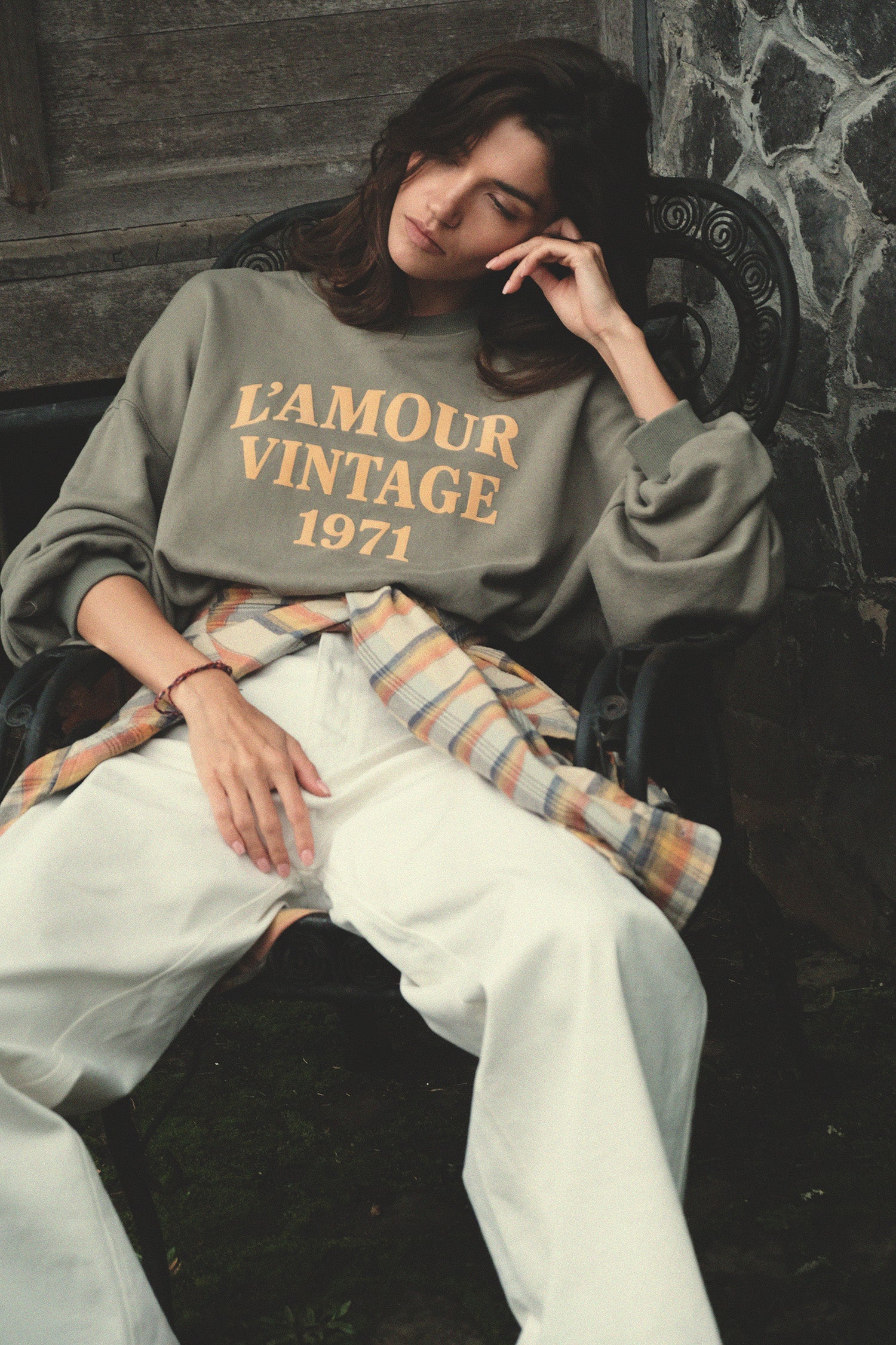 Lilya | L'Amour Vintage Sweater Faded Green