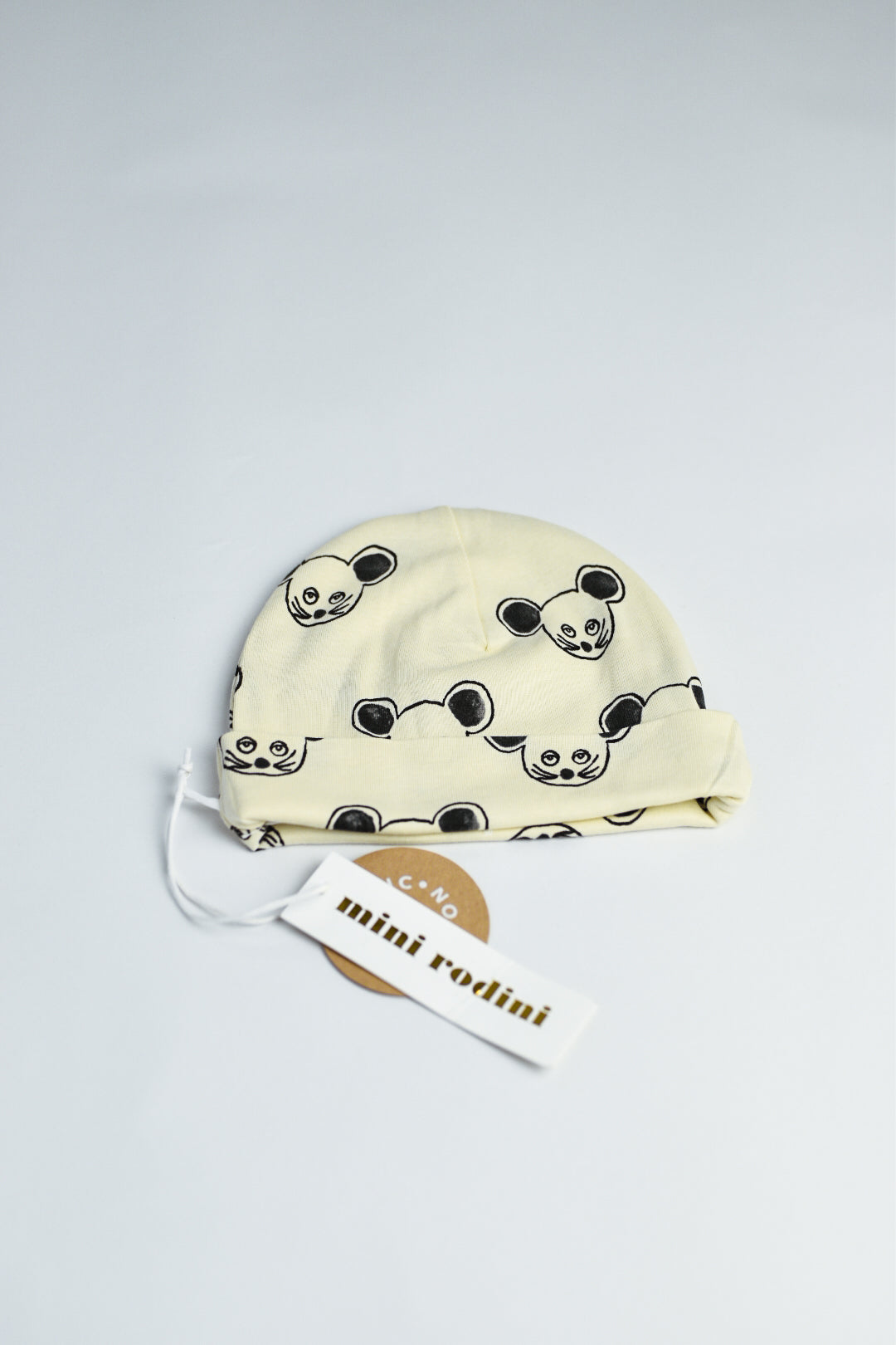 RE LOVED Mini Rodini Baby Mouse Beanie 9M