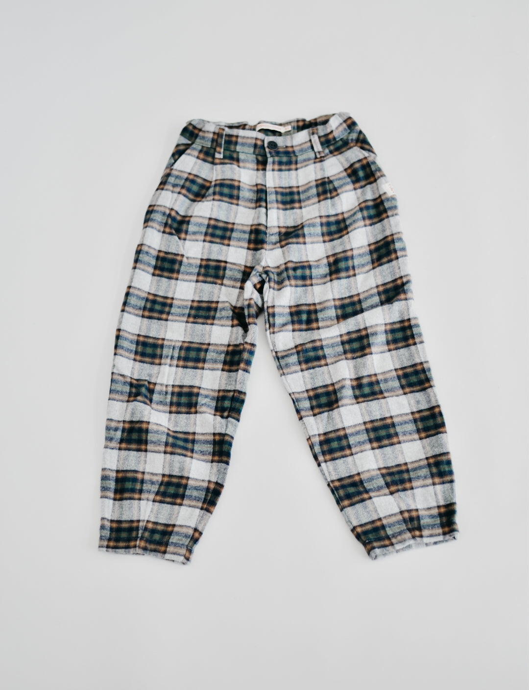 RE LOVED Tiny Cottons Check Trousers Size 8