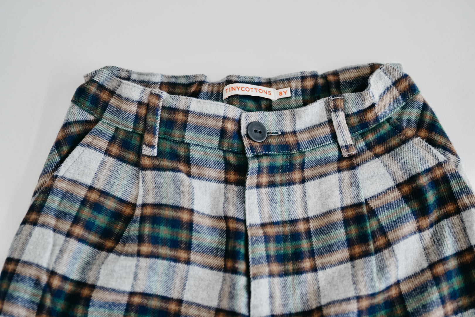 RE LOVED Tiny Cottons Check Trousers Size 8