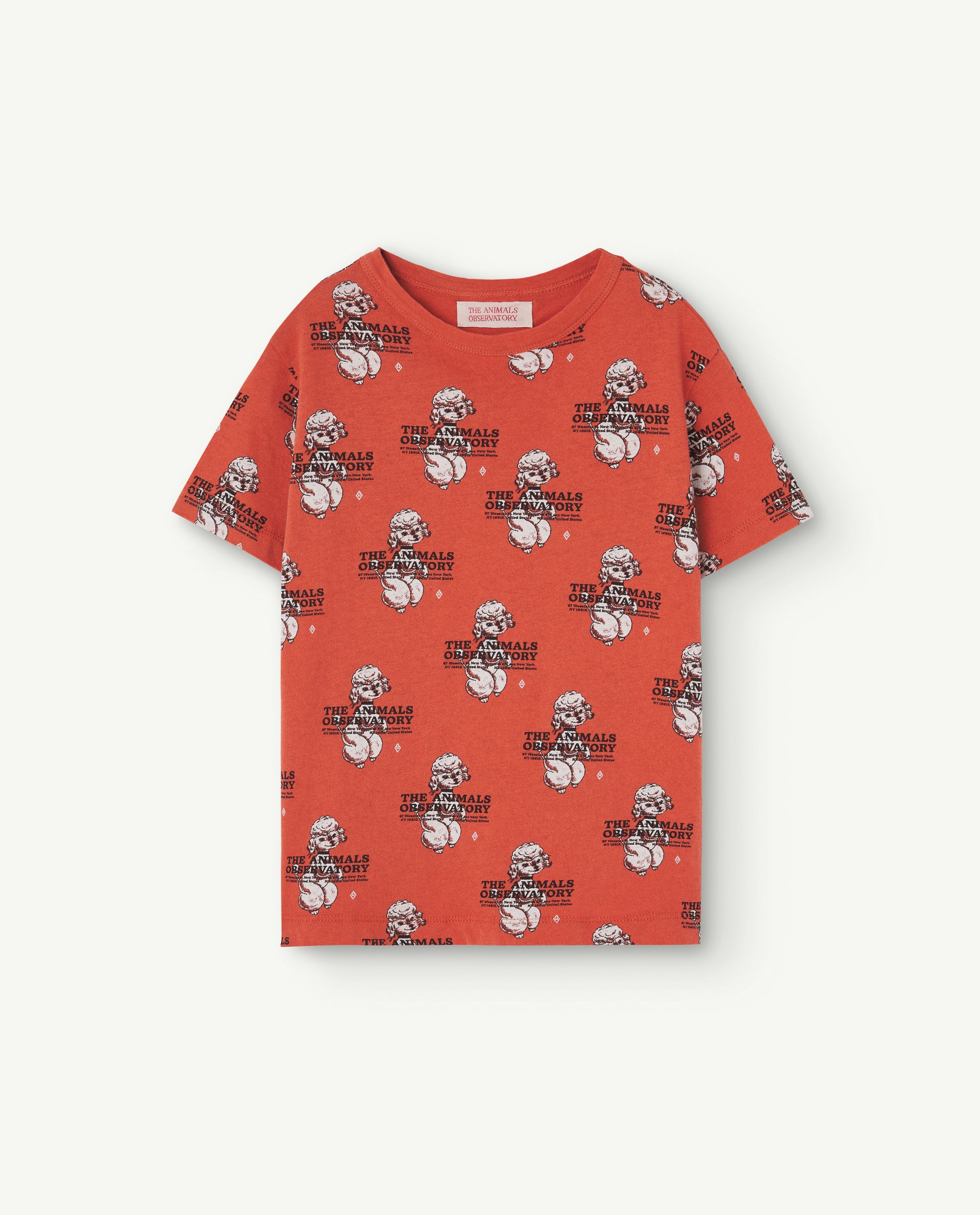 NEW The Animals Observatory | Recycled Rooster T-Shirt Red
