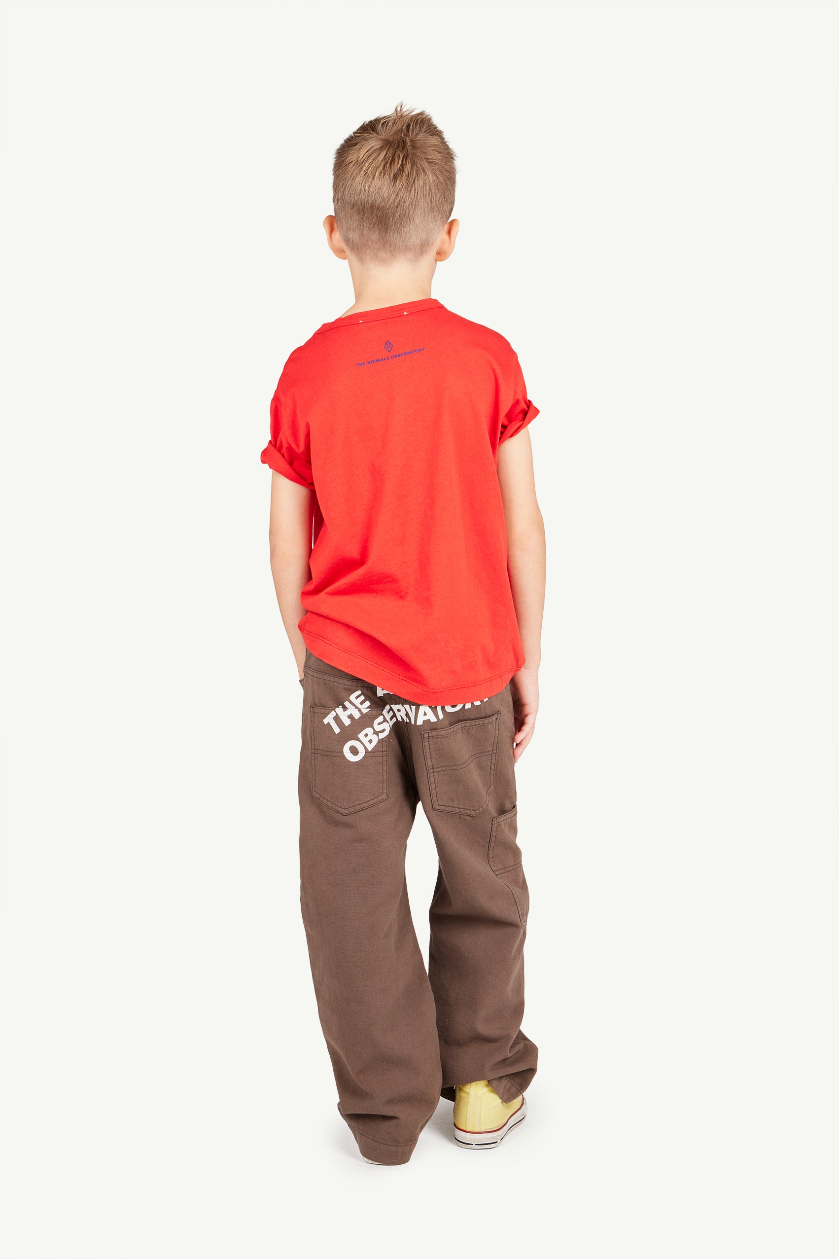 The Animals Observatory | Rooster Holiday T shirt- Red
