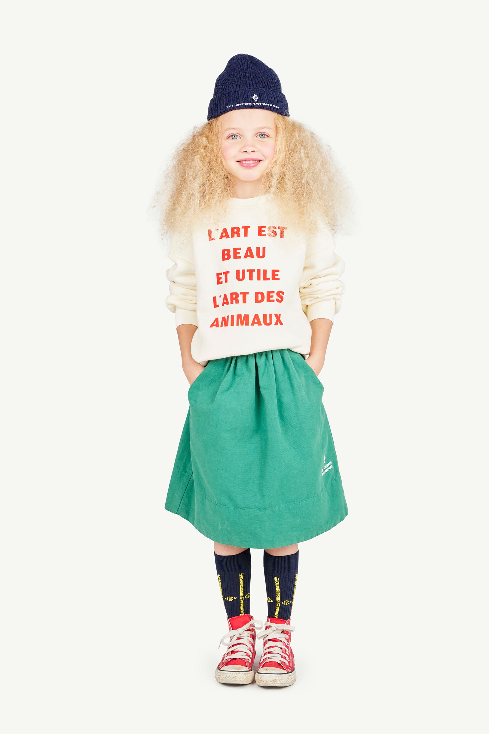 The Animals Observatory | Sow Kids Skirt - green