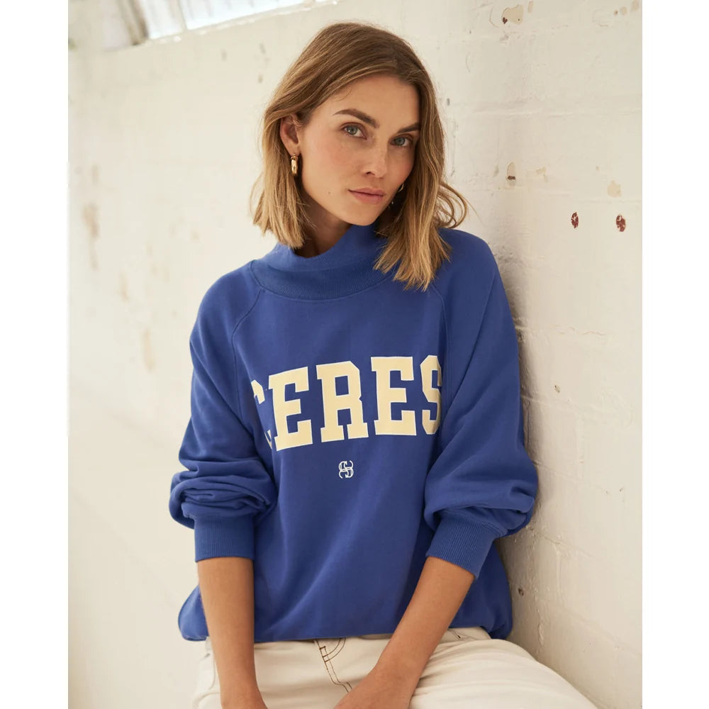Ceres Life | Hildie High Neck Slouchy Crew