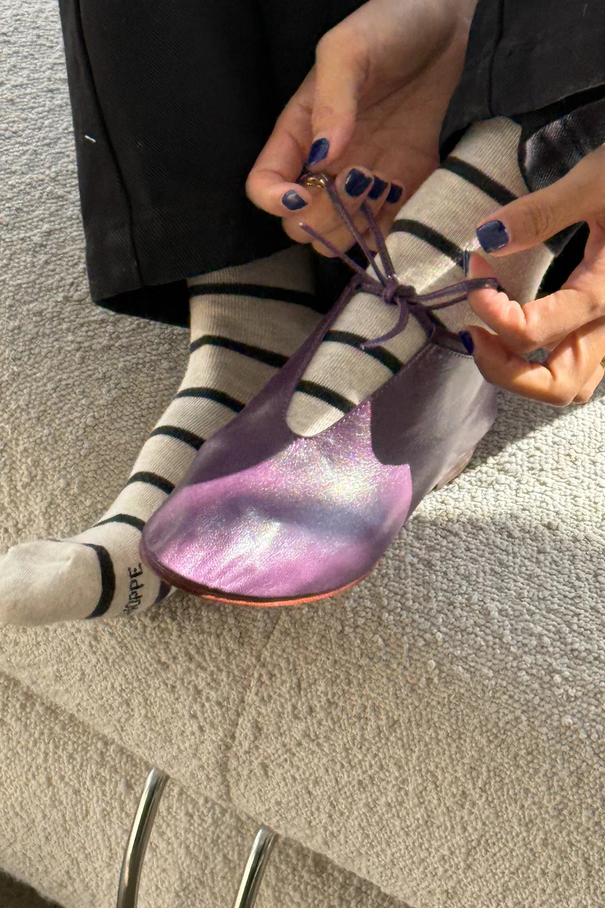 Le Bon Shoppe | Wally Socks Grain Stripe