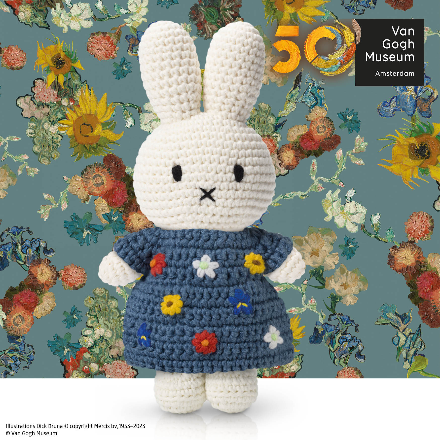 Miffy X Just Dutch | Handmade Vincent's Flower Dress - Art Series