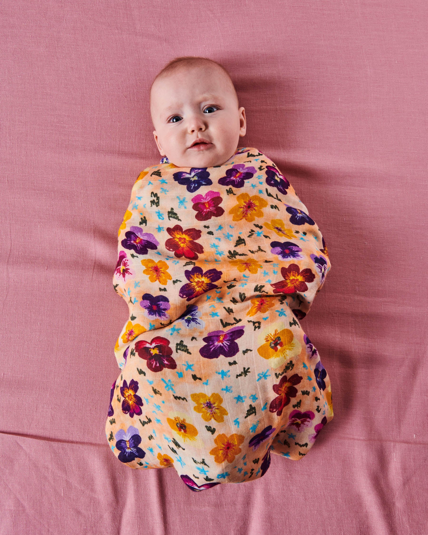Kip & Co BABY | Pansy Bamboo Swaddle