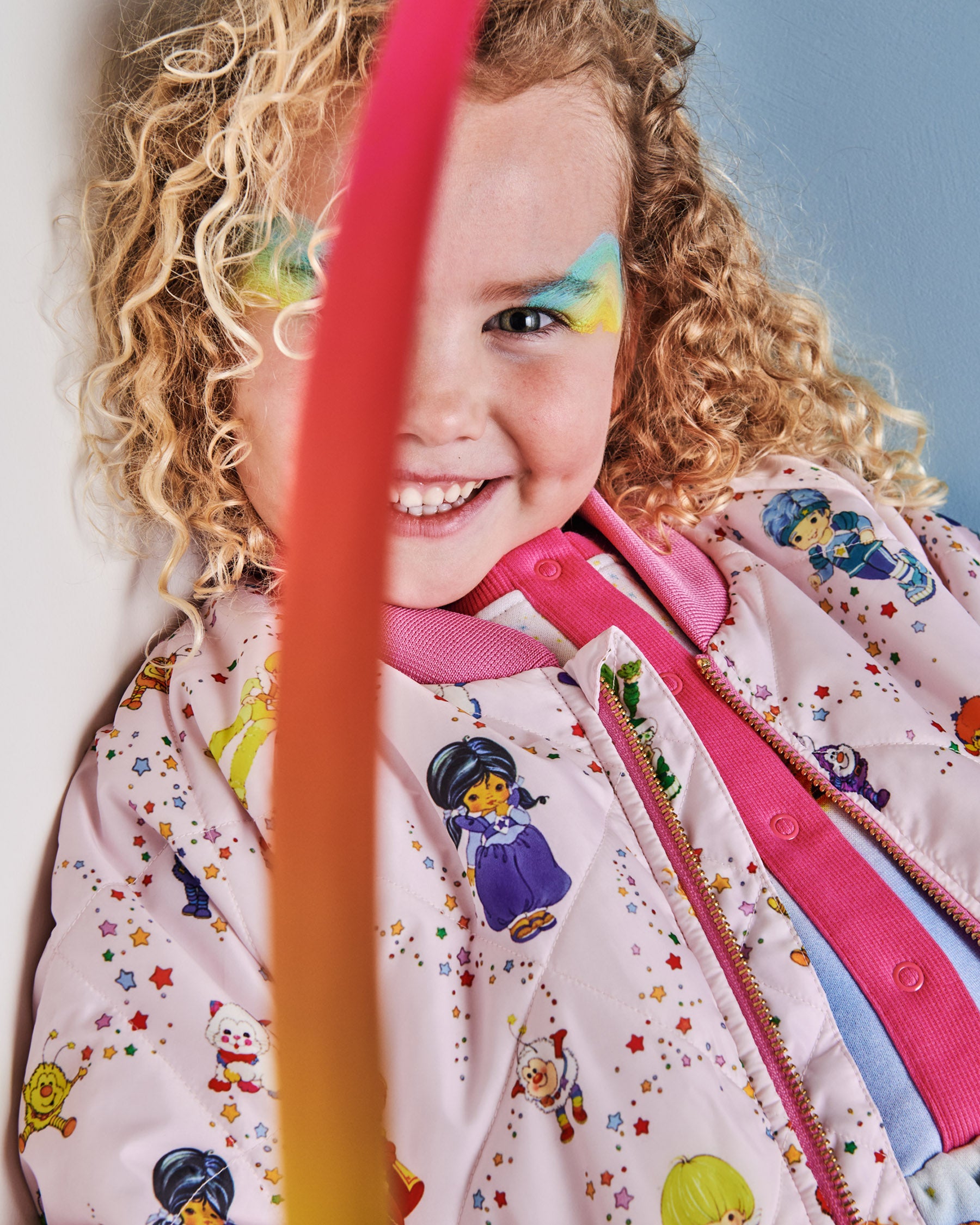 Kip & Co X Rainbow Brite | Rainbow Brite Star Shower Bomber Jacket.