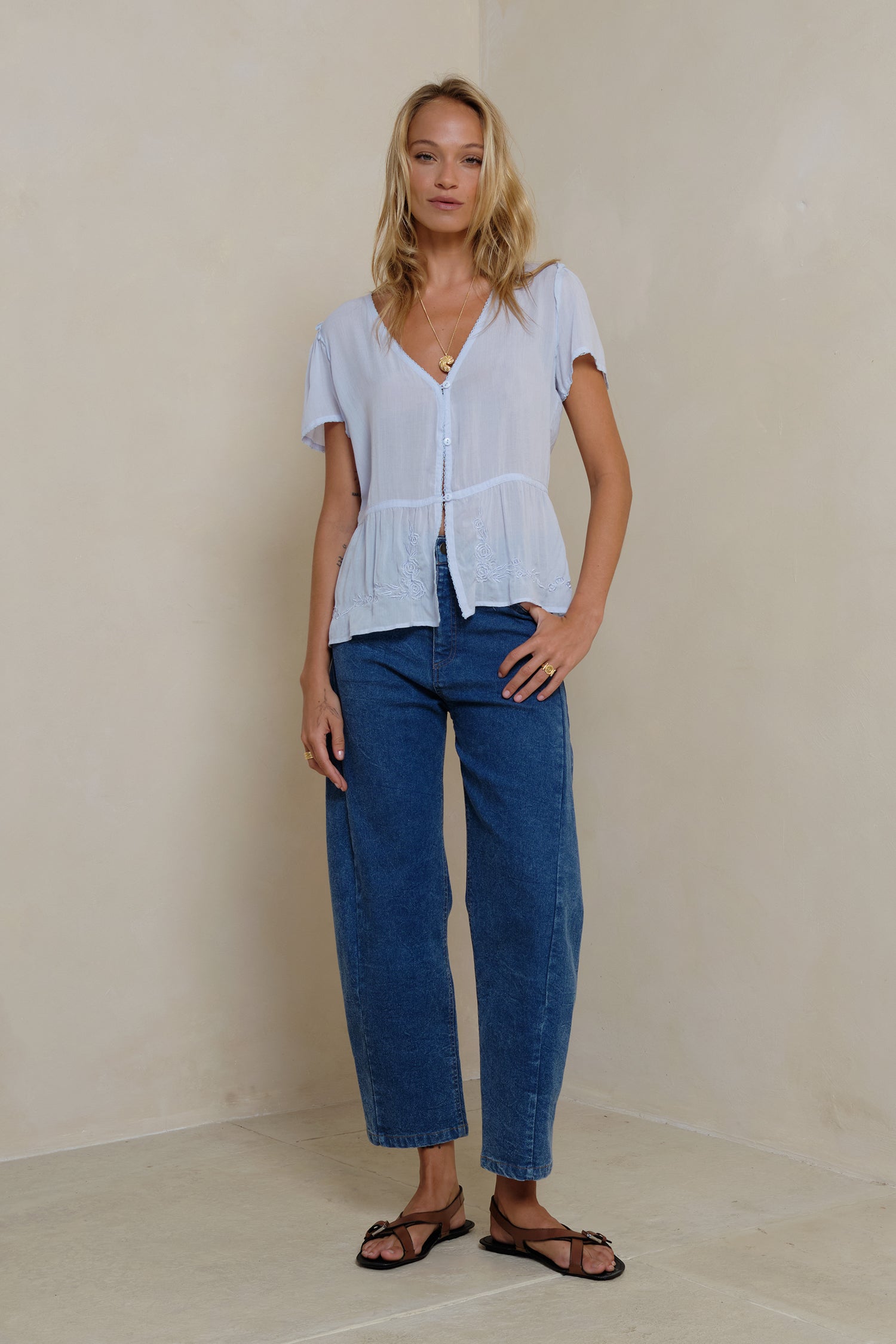 Lilya | Monty Embroidered Top