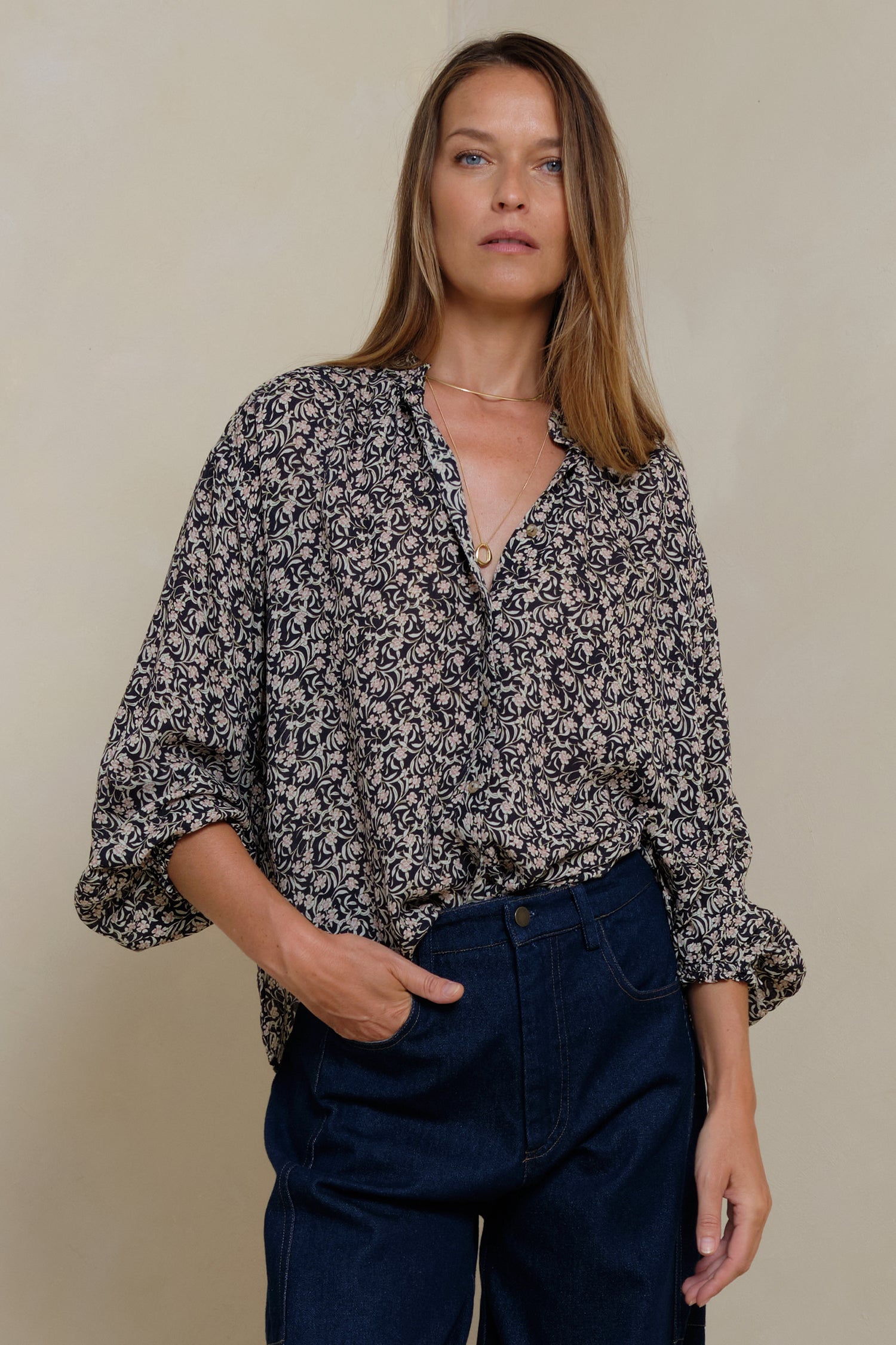 Lilya | Solace Shirt Chelsea Floral Navy