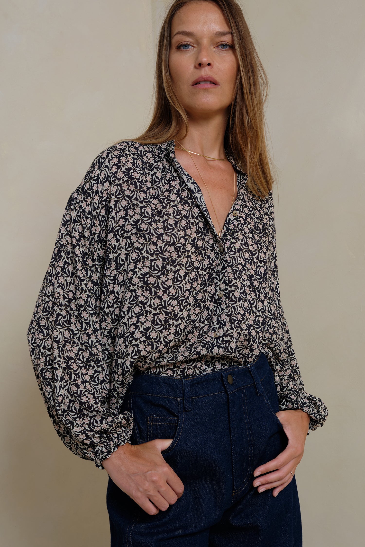 Lilya | Solace Shirt Chelsea Floral Navy