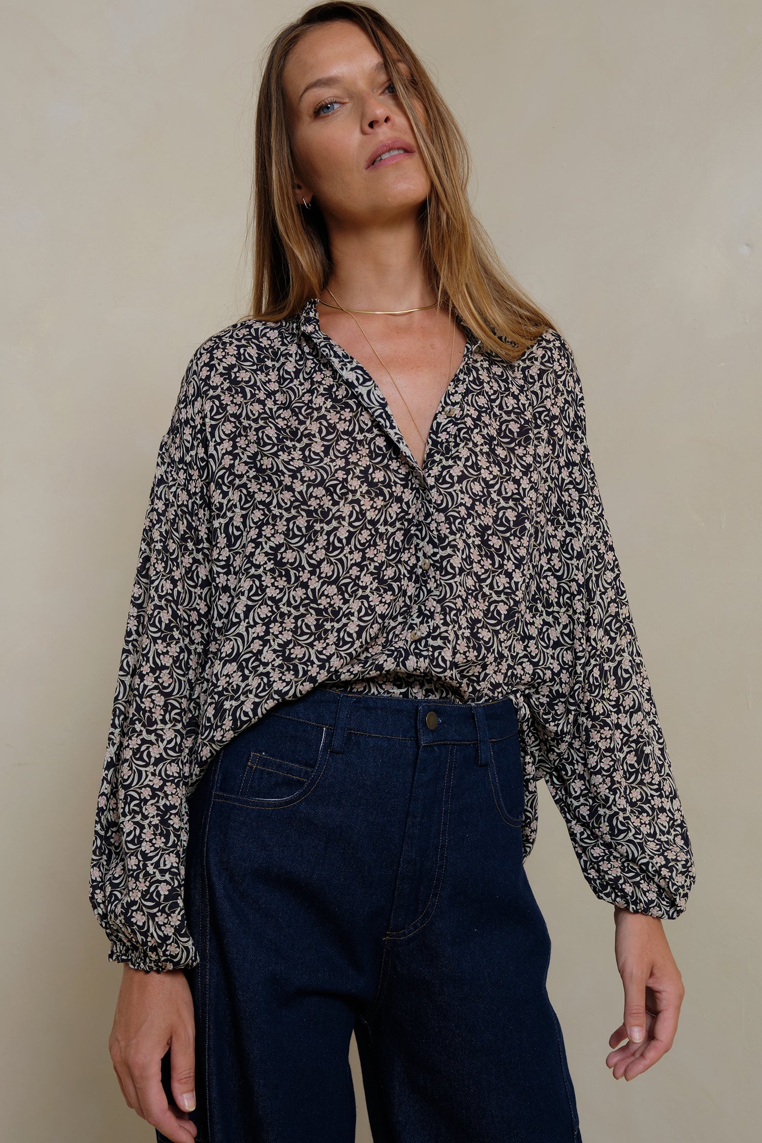 Lilya | Solace Shirt Chelsea Floral Navy